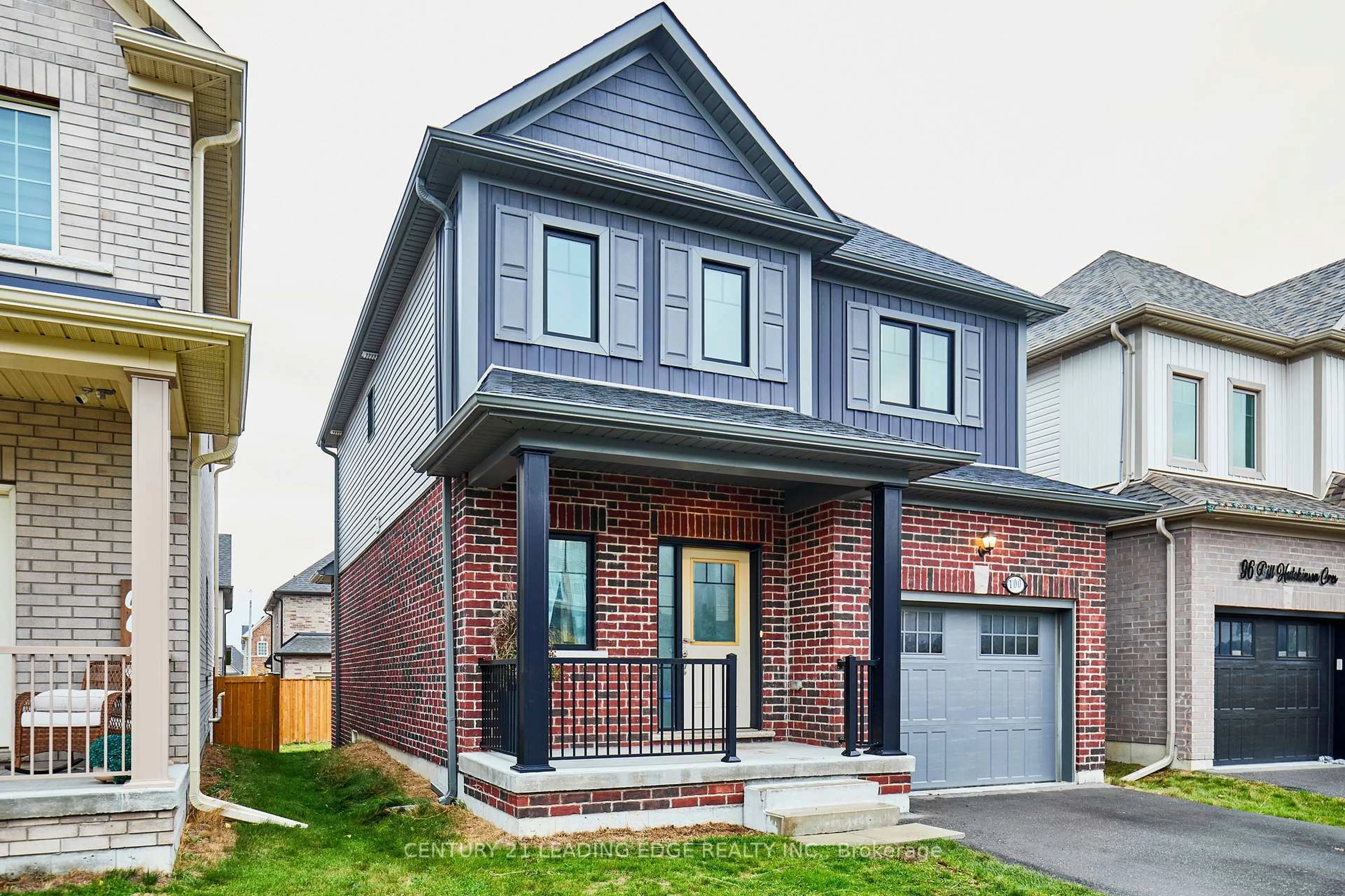Home with brick exterior material, street for 100 Bill Hutchinson Cres, Clarington Ontario L1C 4T5