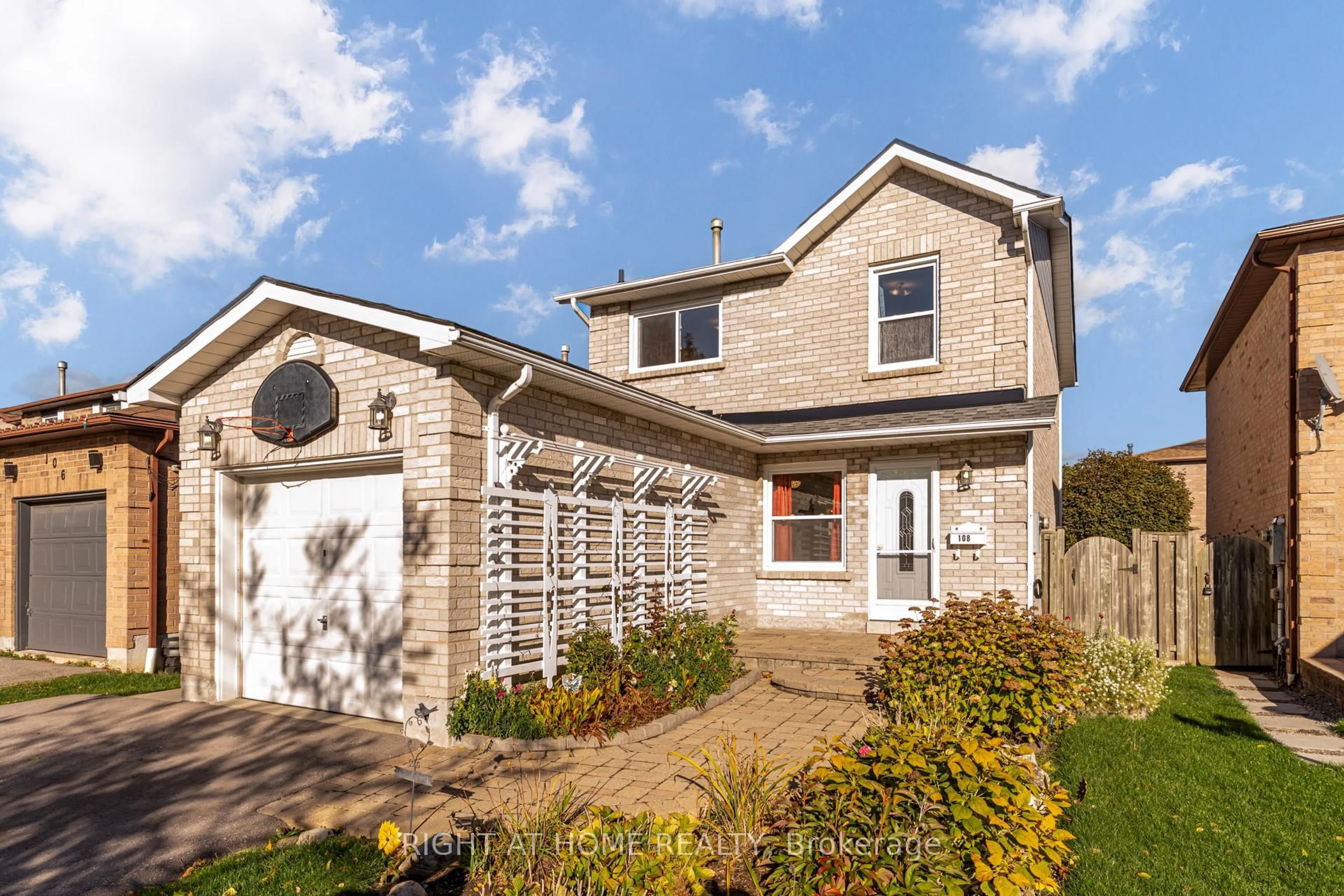 Home with brick exterior material, street for 108 Rotherglen Rd, Ajax Ontario L1T 1T3