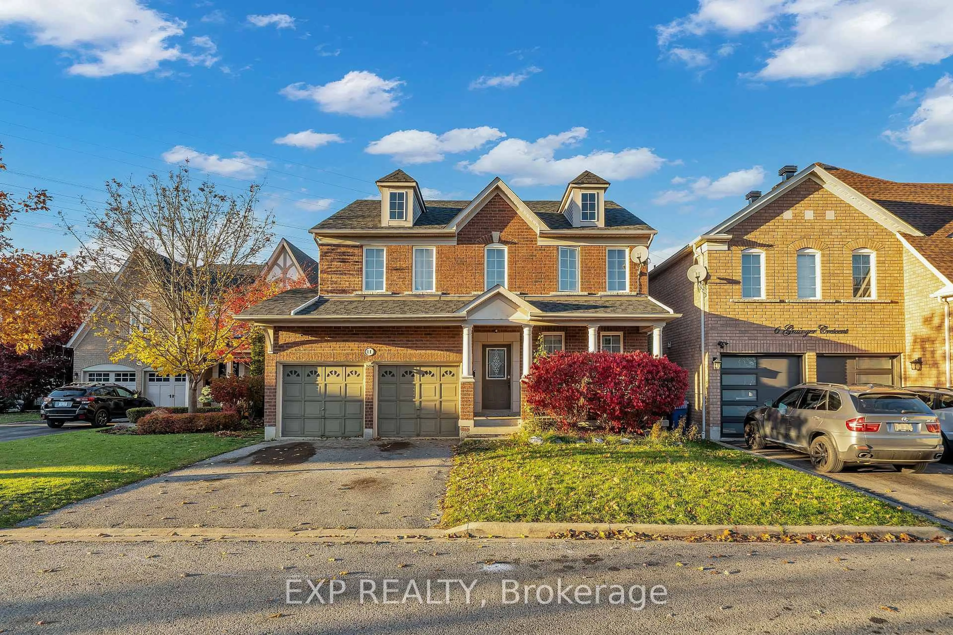 Home with brick exterior material, street for 11 Welbourne Crt, Ajax Ontario L1T 4Y9