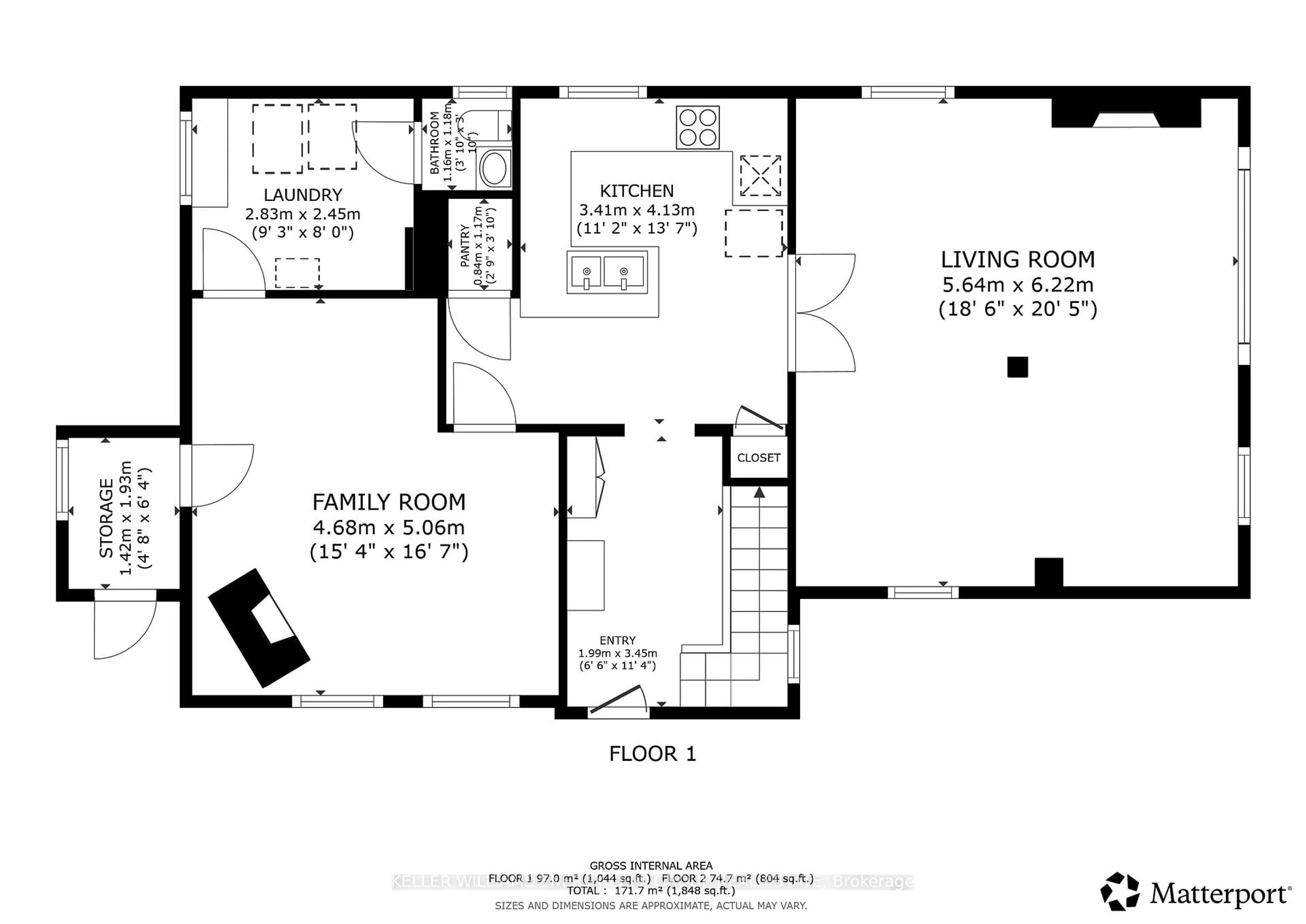 Floor plan for 132 High St, Clarington Ontario L1C 3B7