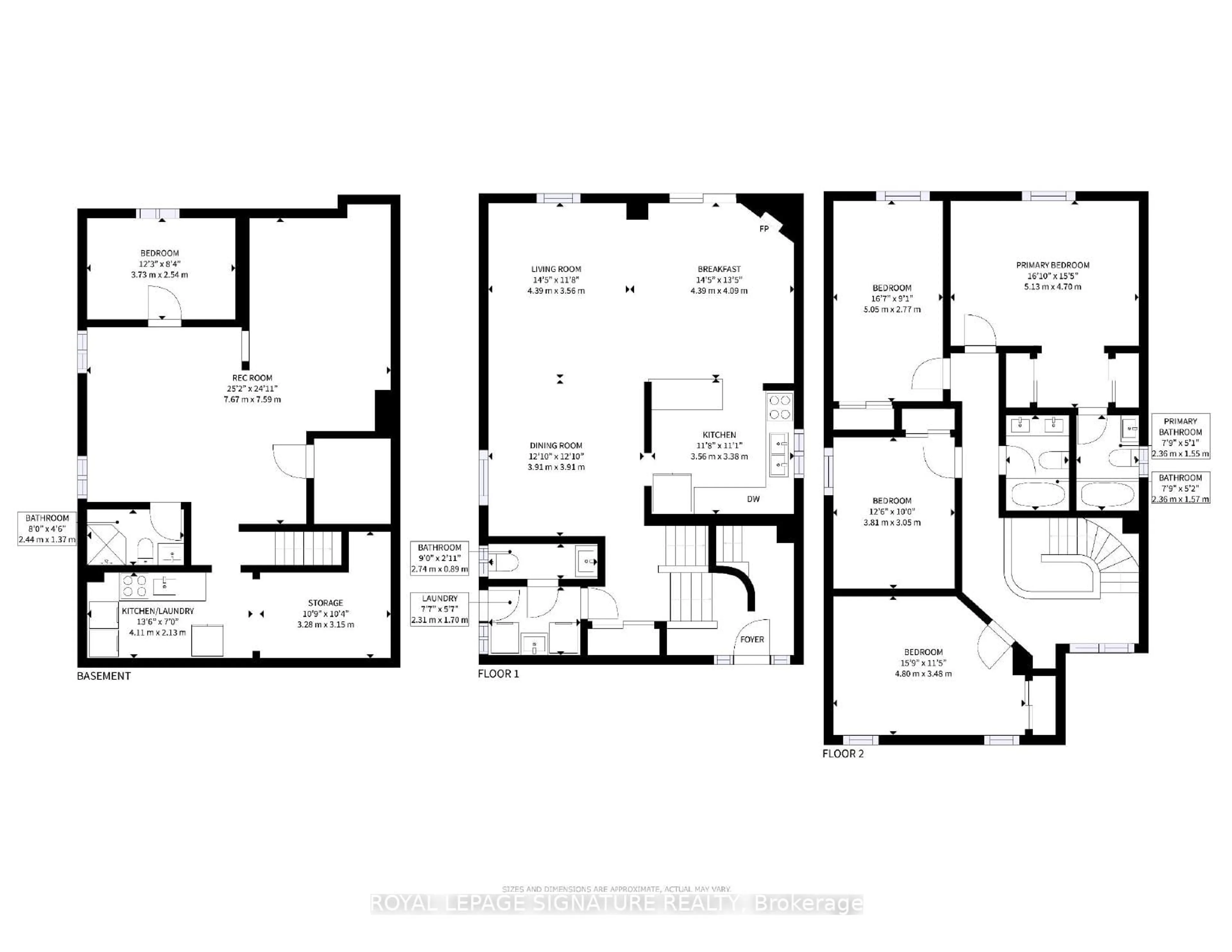 Floor plan for 28 Longfellow Crt, Whitby Ontario L1N 6V7