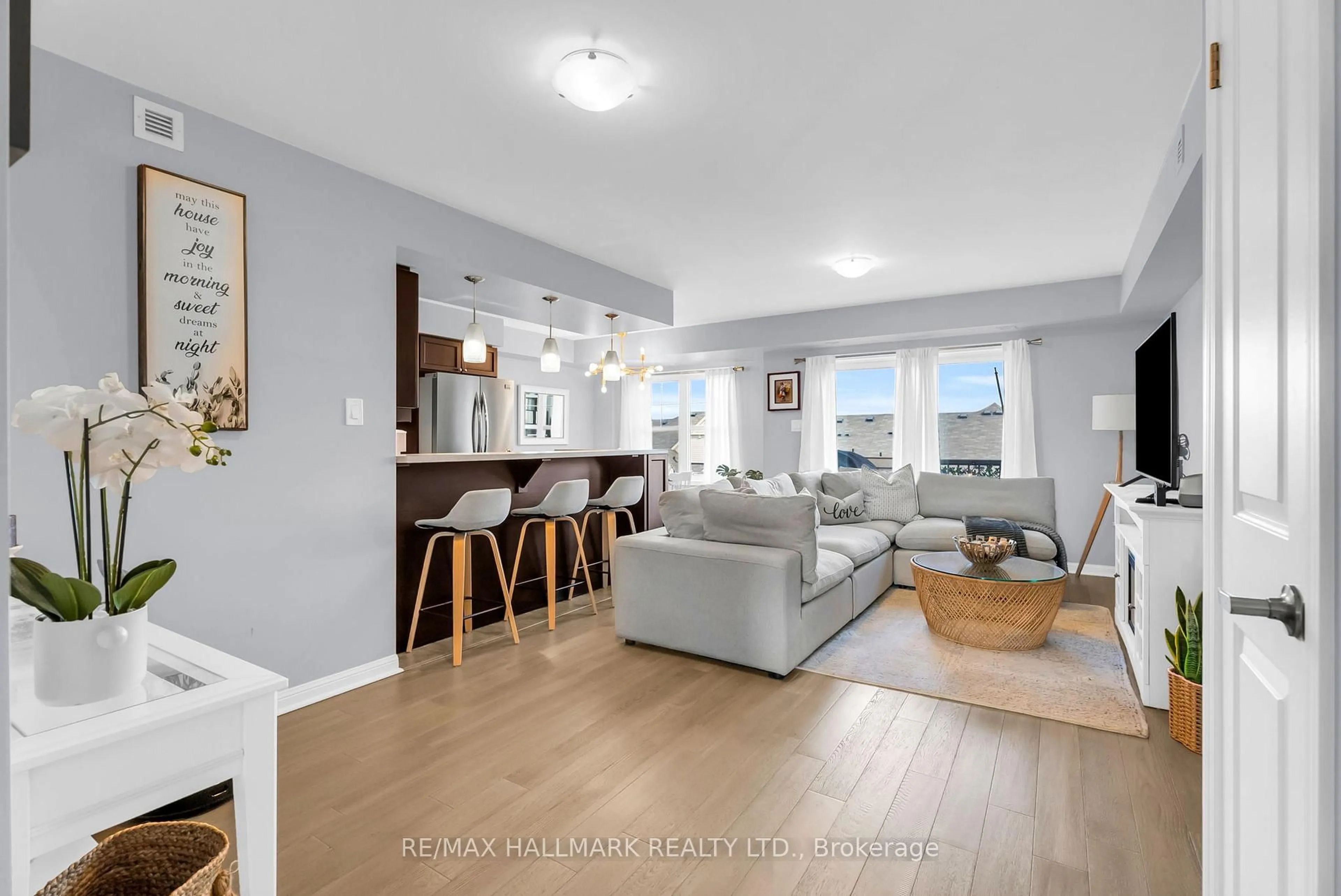 Living room with furniture, unknown for 1725 Pure Springs Blvd #307, Pickering Ontario L1X 0C4