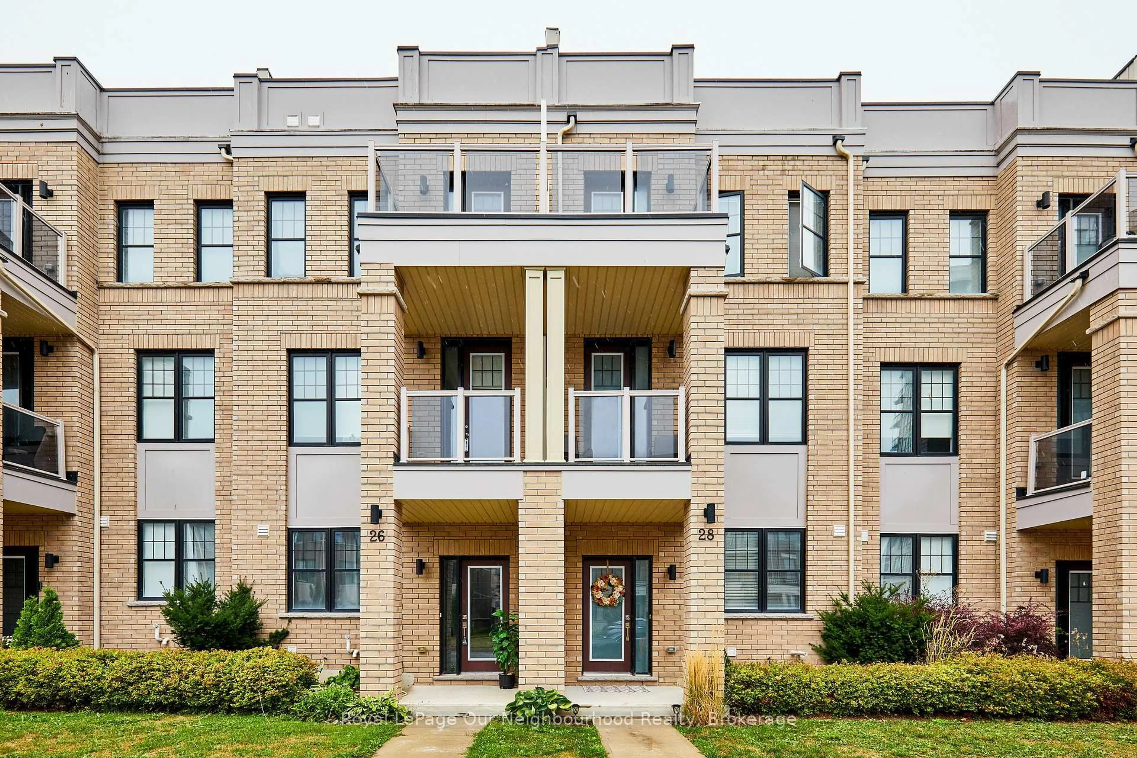 Home with brick exterior material, building for 28 Clarington Blvd, Clarington Ontario L1C 7E5