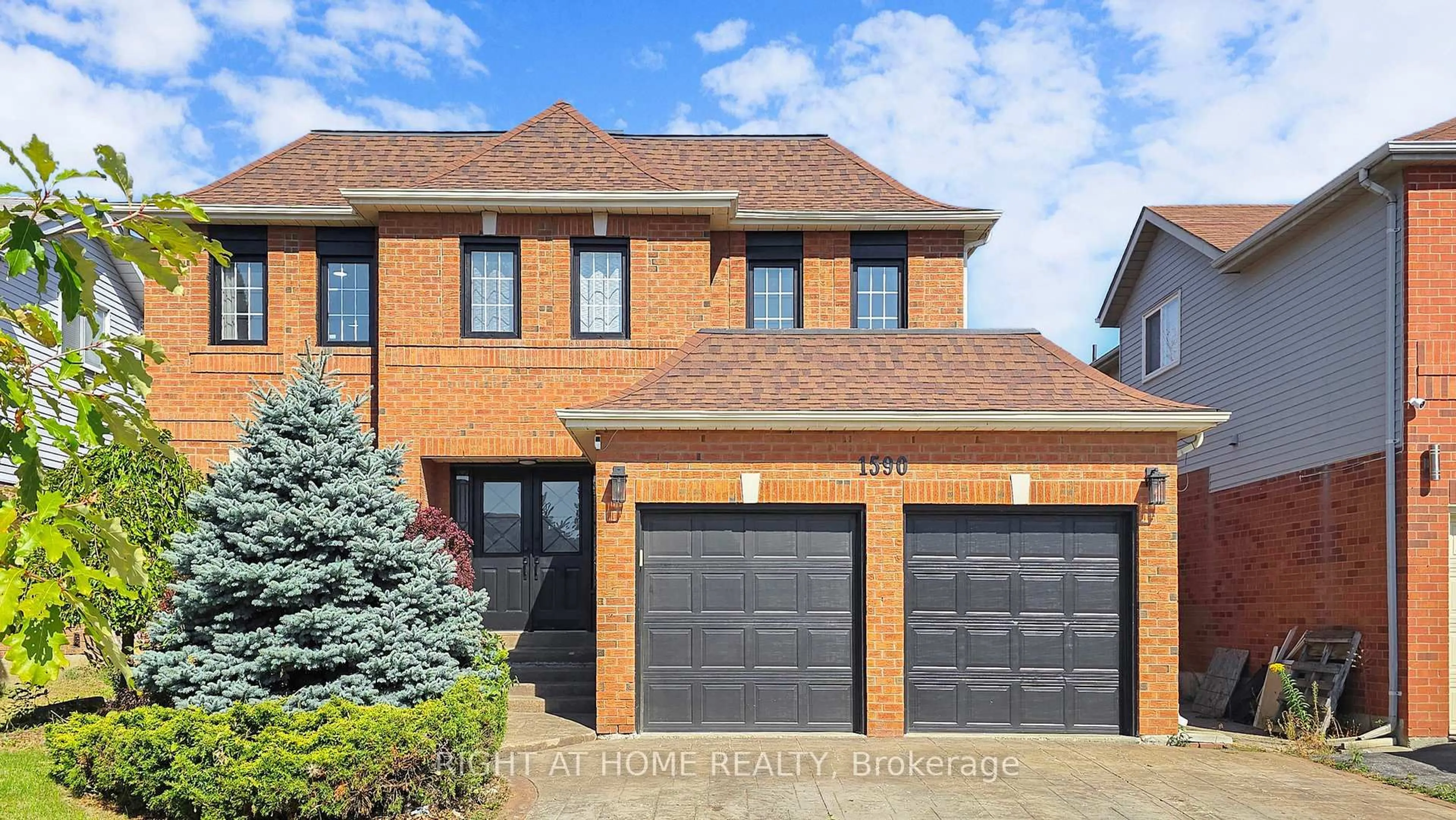 Home with brick exterior material, street for 1590 Major Oaks Rd, Pickering Ontario L1X 2G9