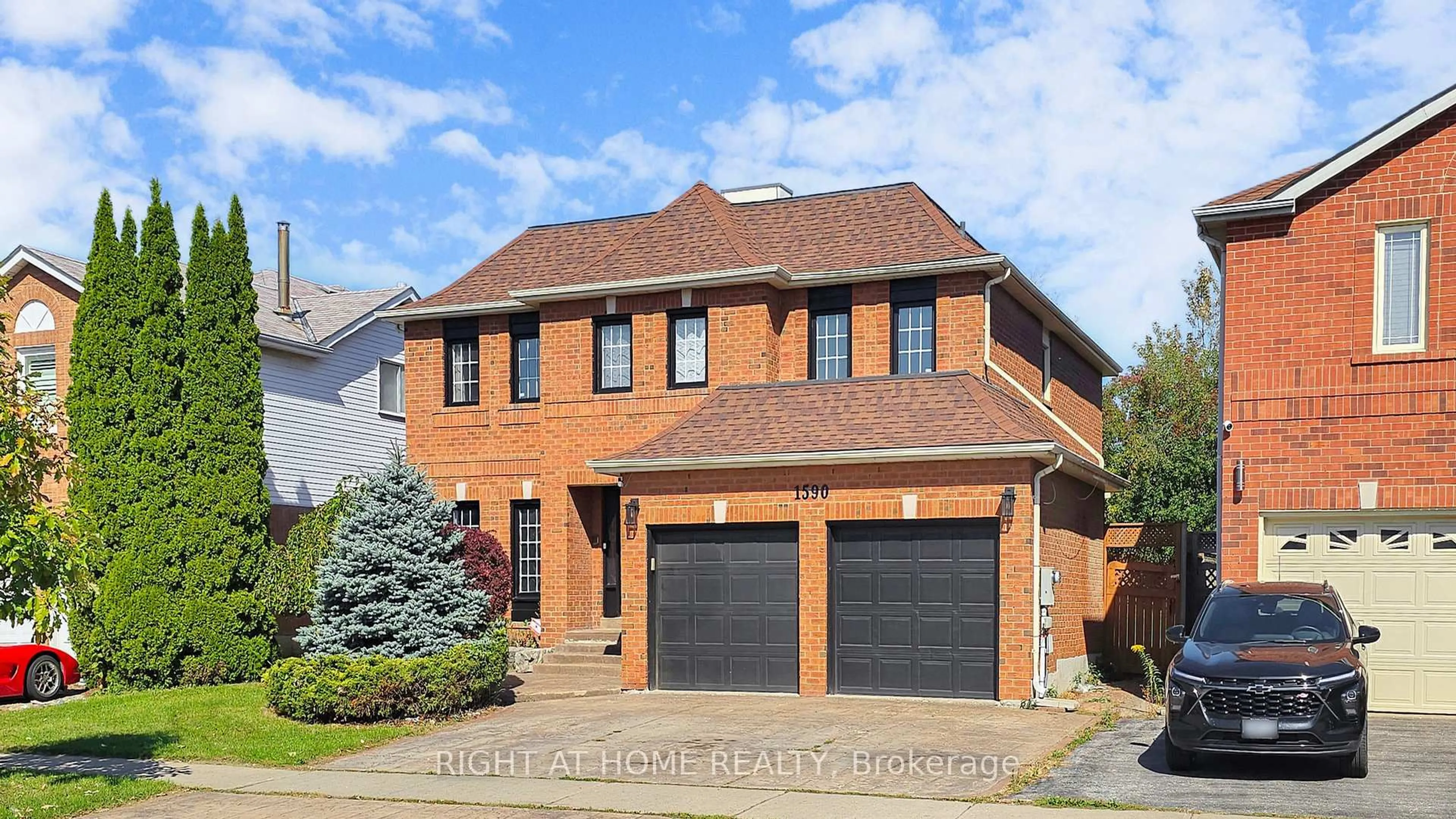Home with brick exterior material, street for 1590 Major Oaks Rd, Pickering Ontario L1X 2G9