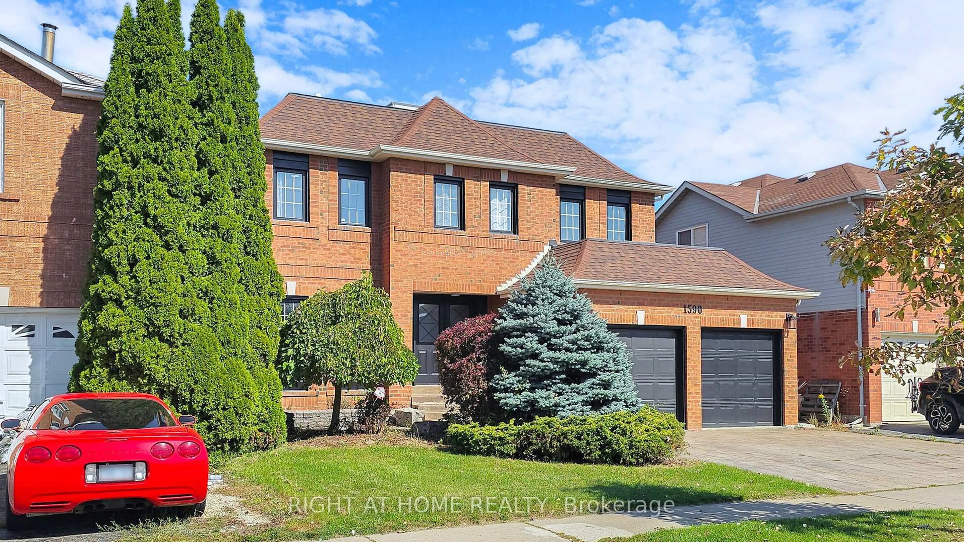 Home with brick exterior material, street for 1590 Major Oaks Rd, Pickering Ontario L1X 2G9