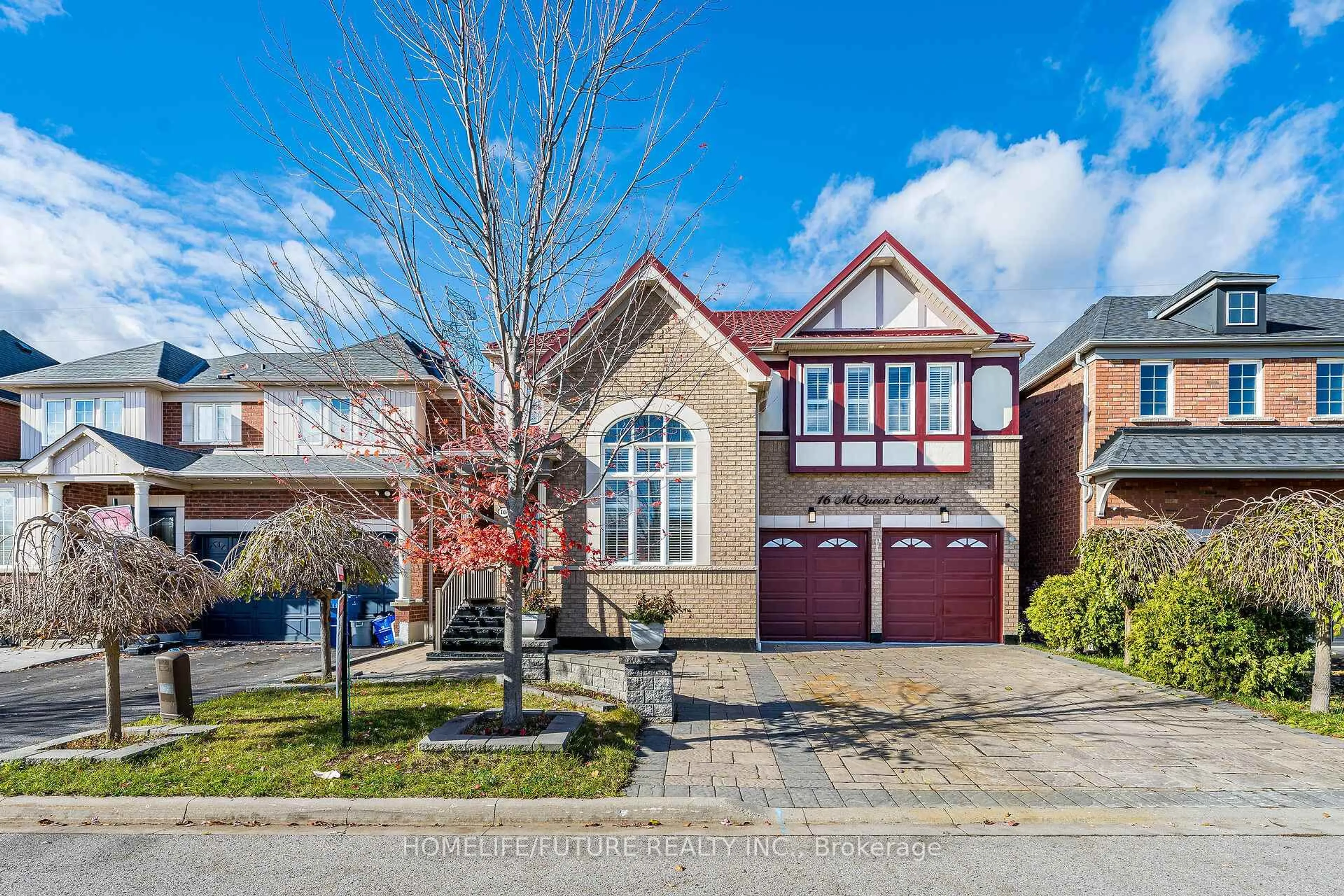 Home with brick exterior material, street for 16 Mcqueen Cres, Ajax Ontario L1T 4Y8