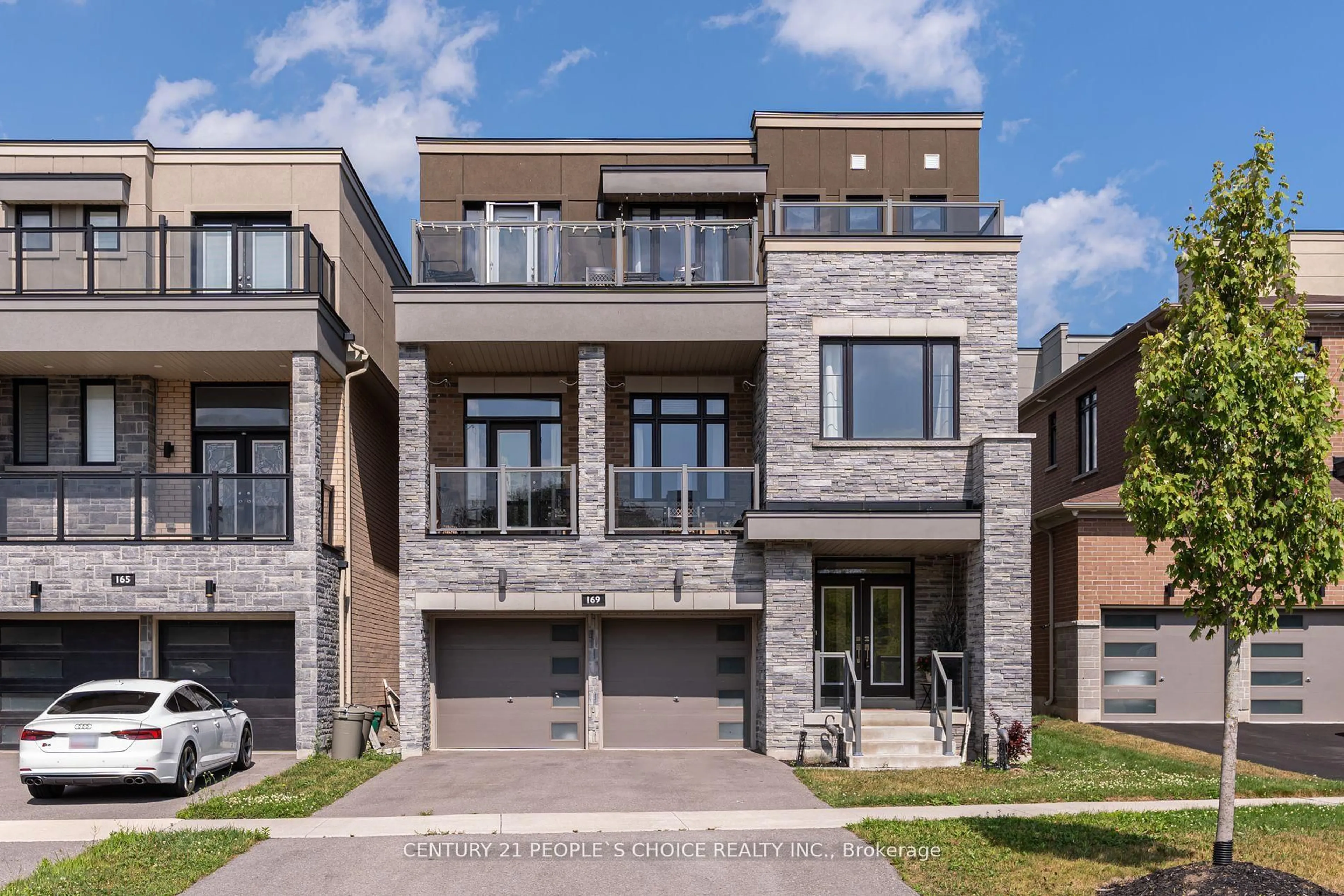 Home with brick exterior material, street for 169 East Shore Dr, Clarington Ontario L1C 1Z8