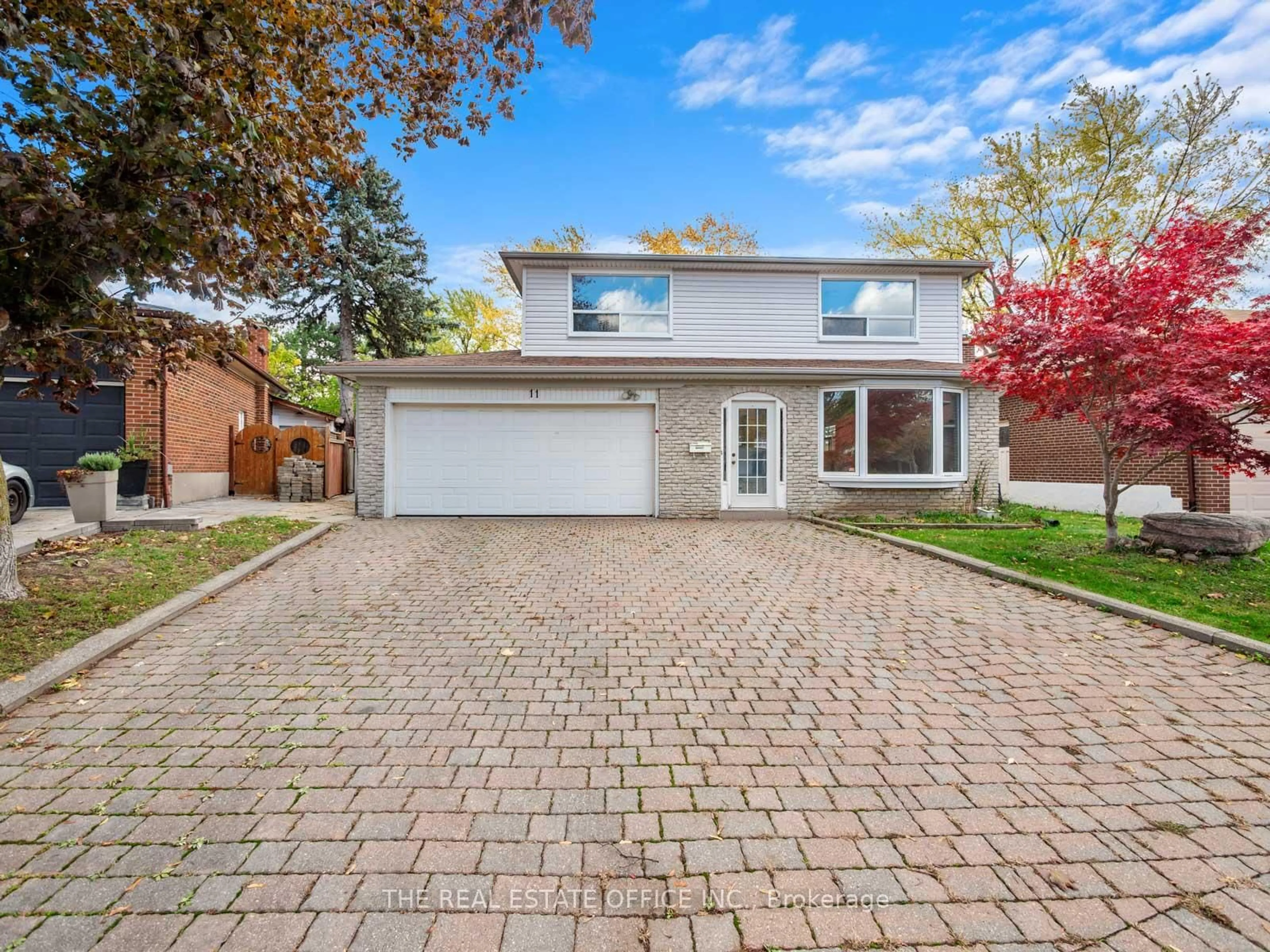 Home with brick exterior material, street for 11 Dunsdale Sq, Toronto Ontario M1S 2L7