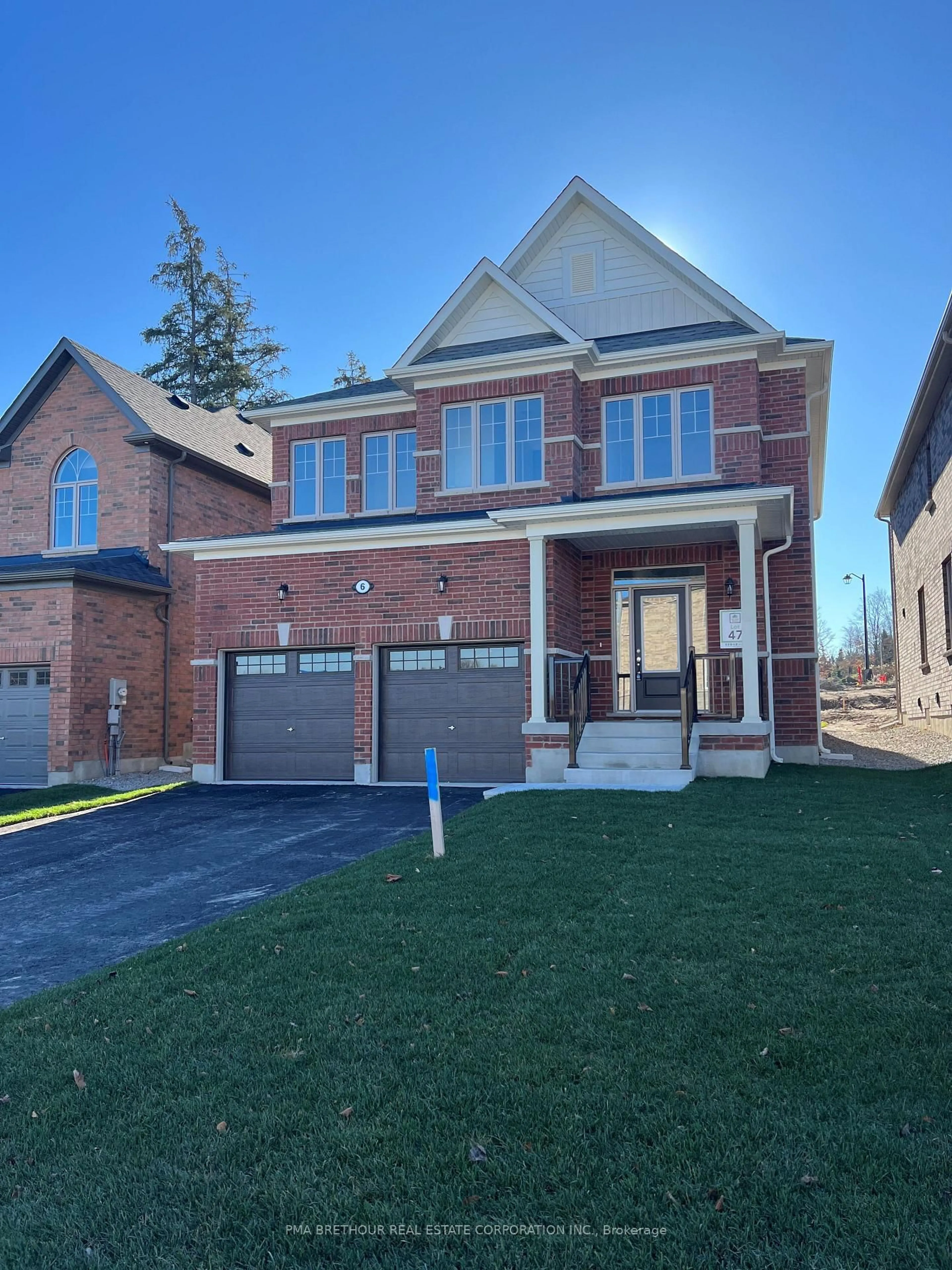 Home with brick exterior material, street for 6 Forestlane Way, Scugog Ontario L9L 0B2