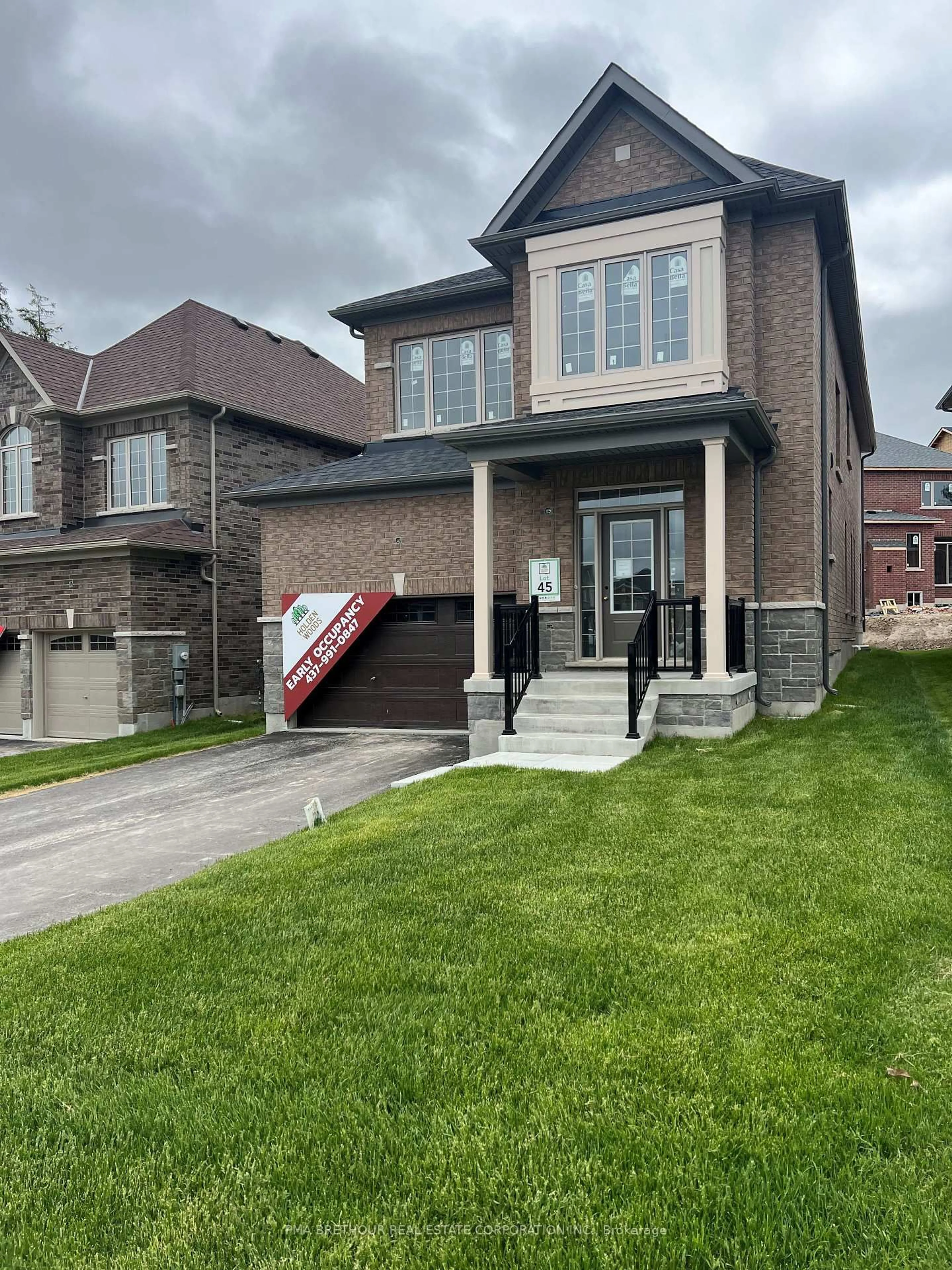 Home with brick exterior material, street for 14 Forestlane Way, Scugog Ontario L9L 0B2