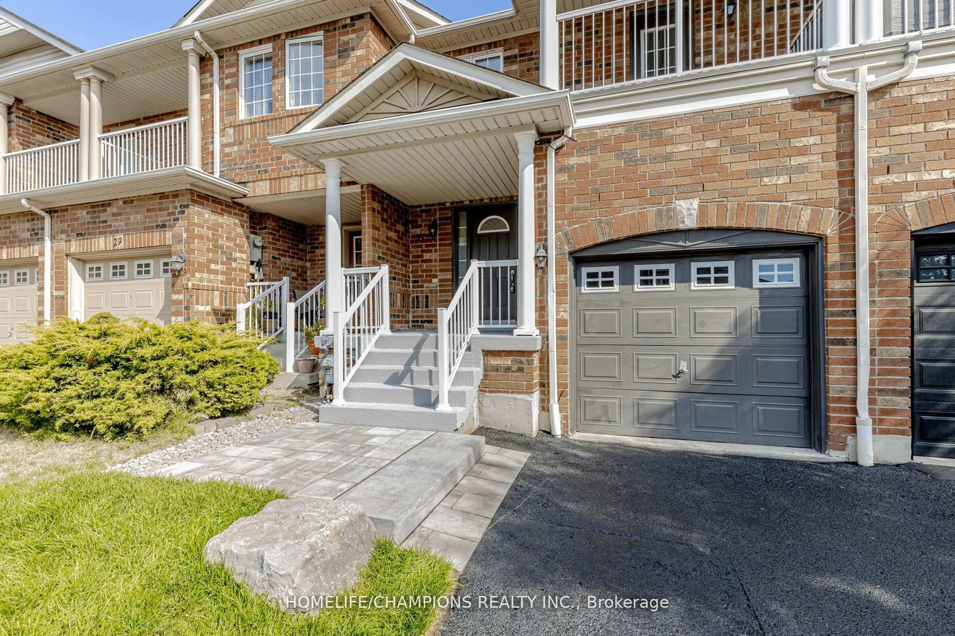 Home with brick exterior material, street for 27 Tasker Cres, Ajax Ontario L1Z 1N8