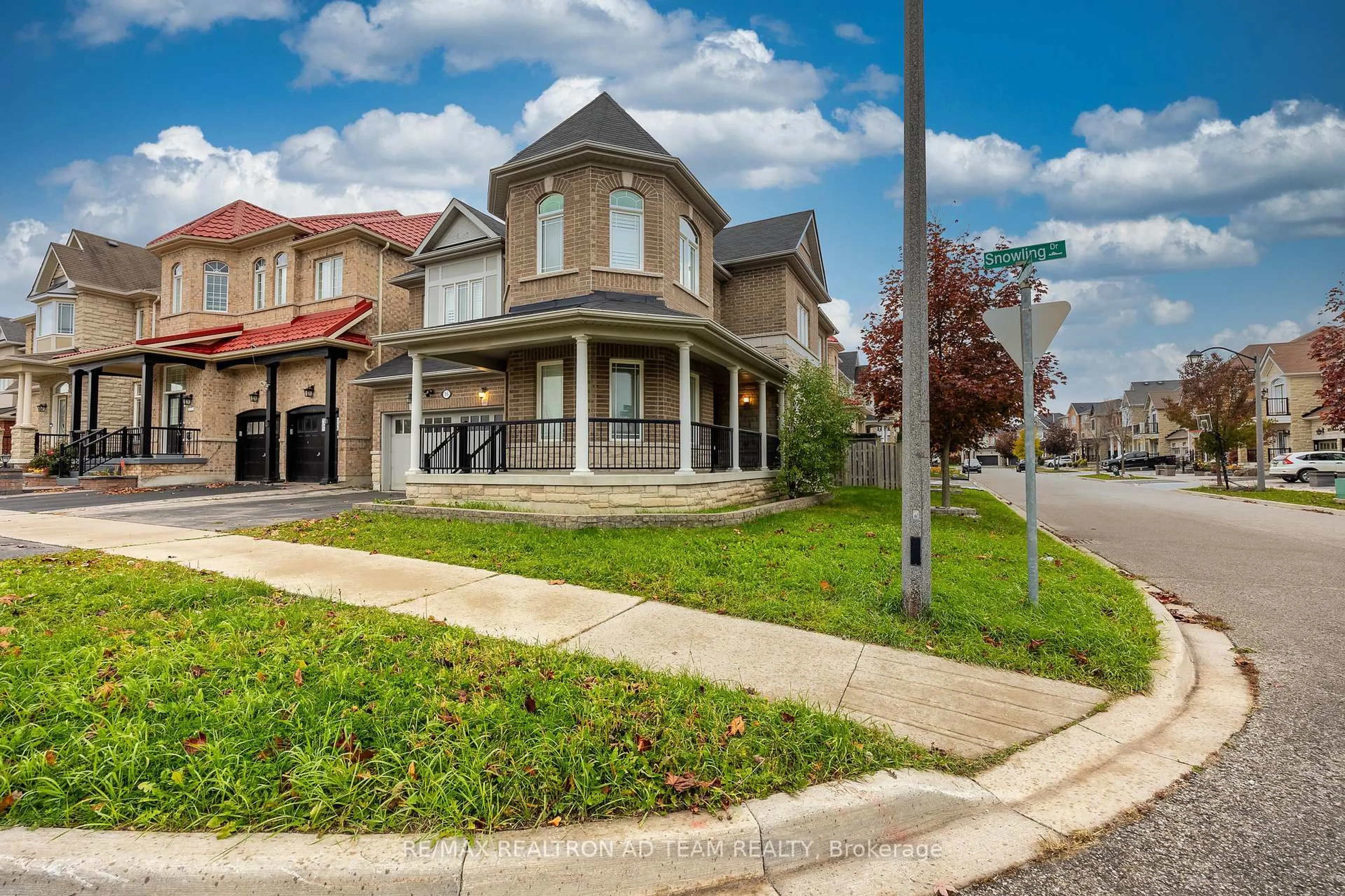 Home with brick exterior material, street for 16 Snowling Dr, Ajax Ontario L1Z 0M2