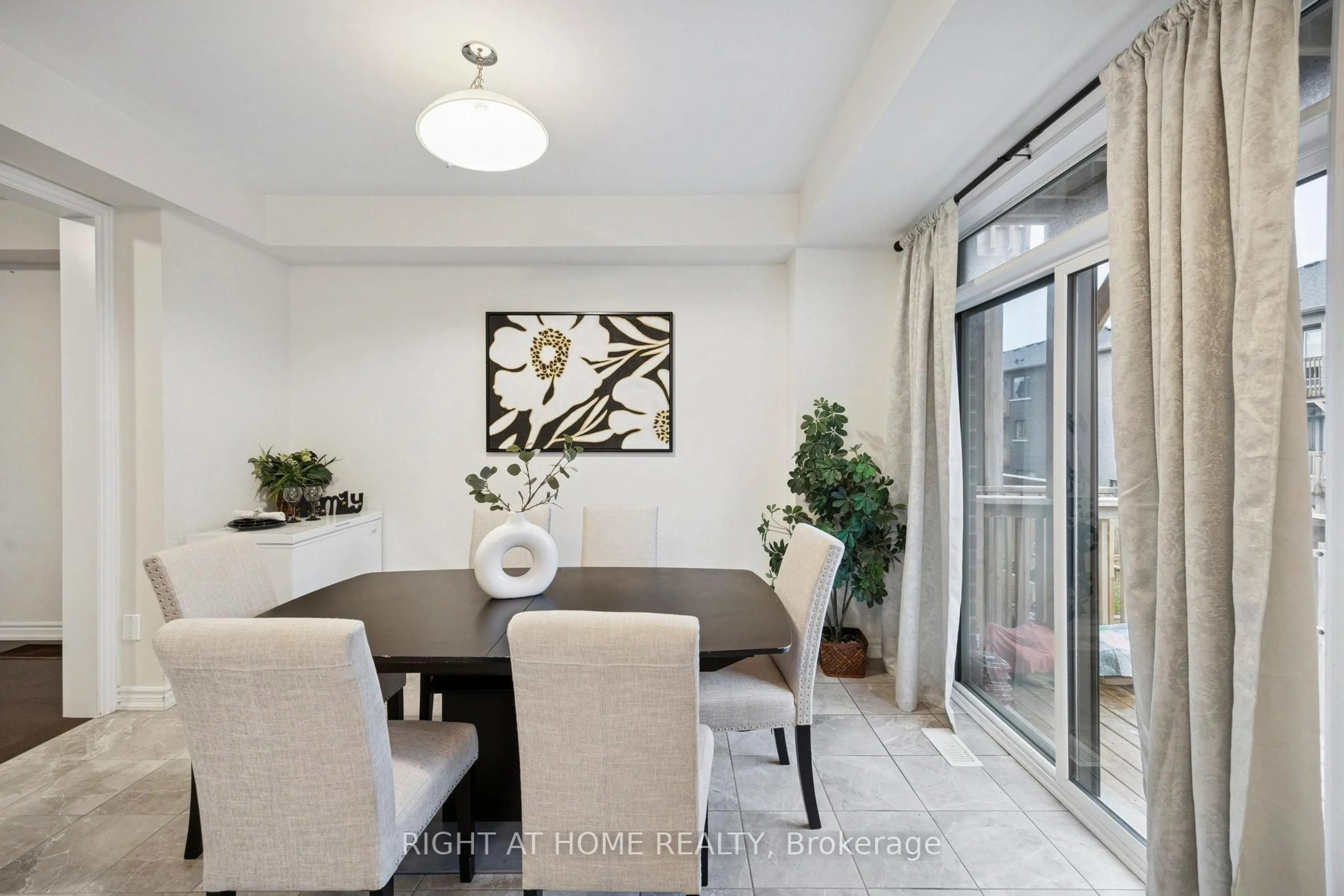 Dining room, ceramic/tile floor for 61 Douet Lane, Ajax Ontario L1Z 0V4