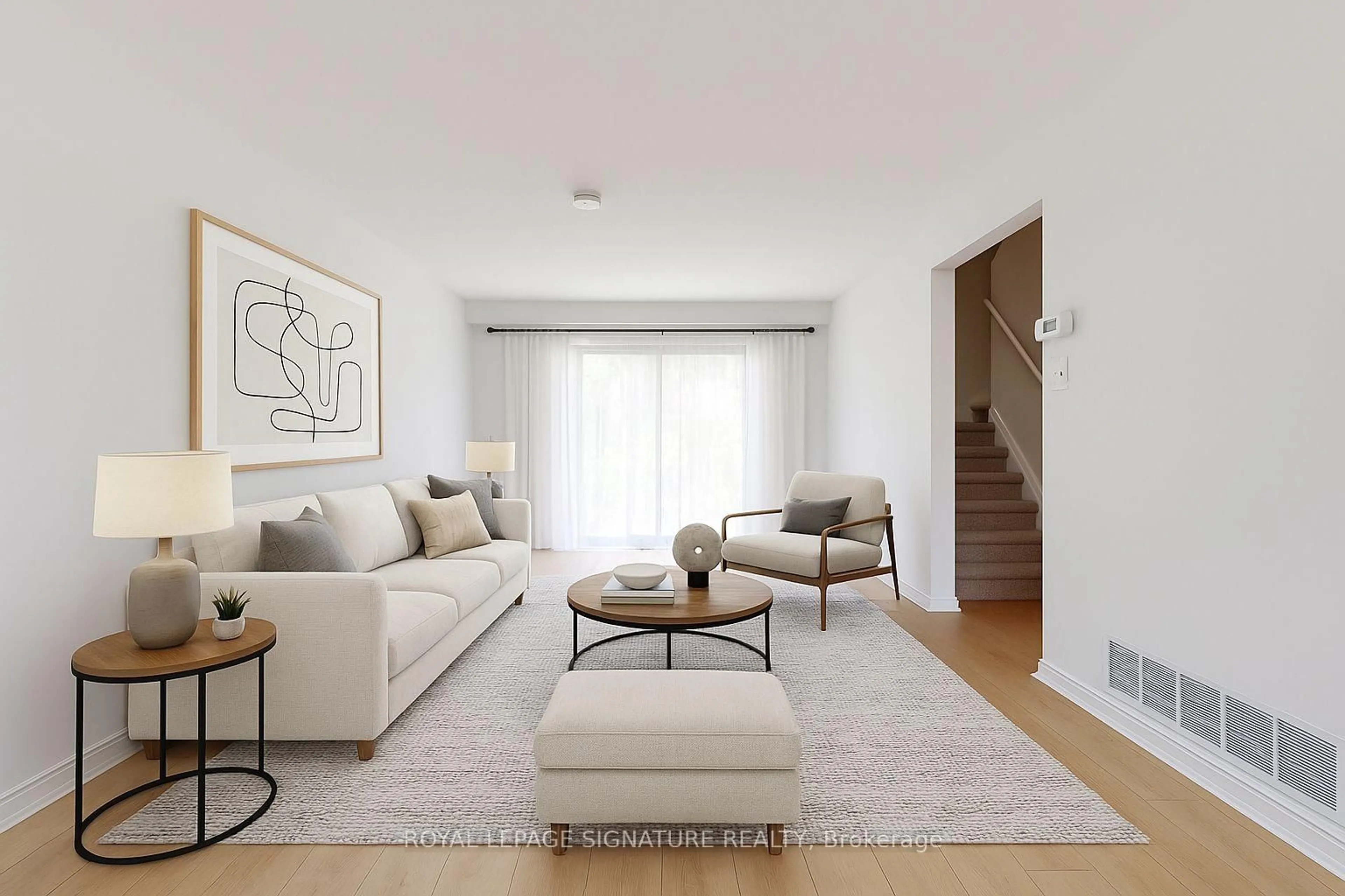 Living room with furniture, unknown for 35 Crittenden Sq, Toronto Ontario M1B 1V2