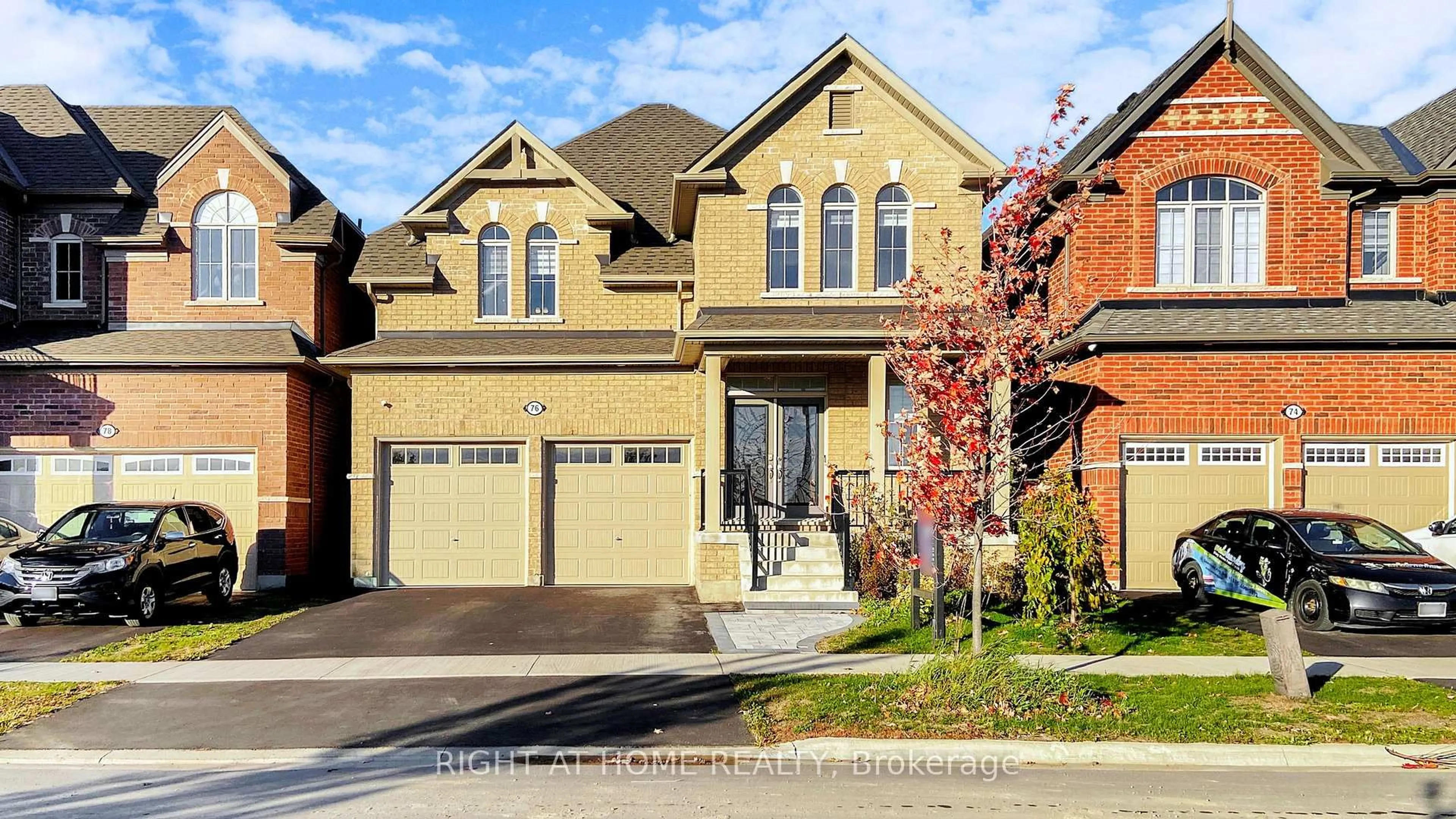 Home with brick exterior material, street for 76 Auckland Dr, Whitby Ontario L1P 0G7