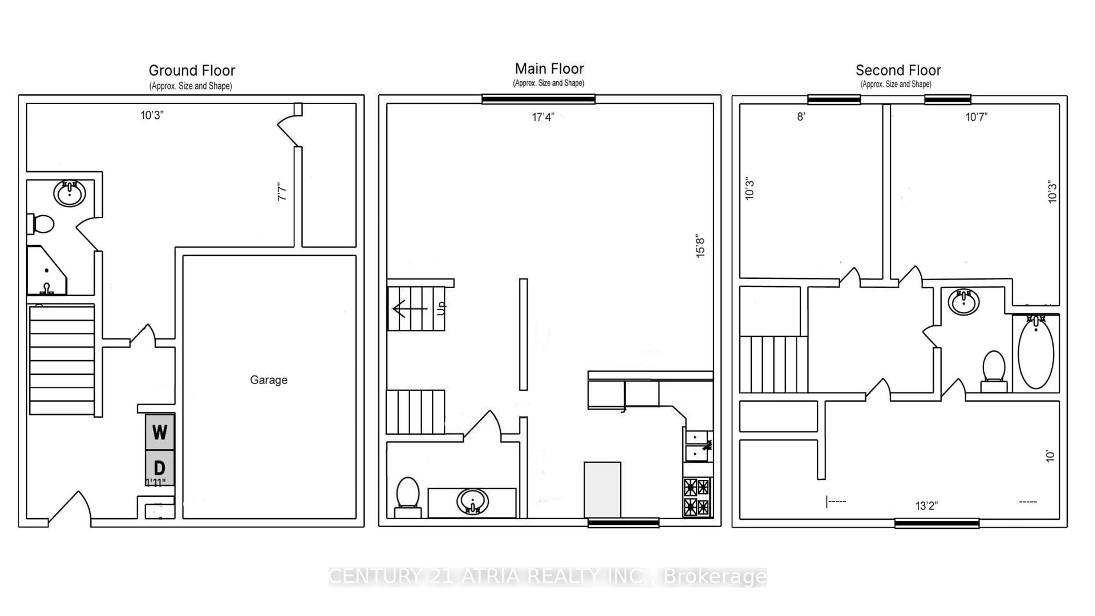Floor plan for 143 Purpledusk Tr, Toronto Ontario M1E 4C9