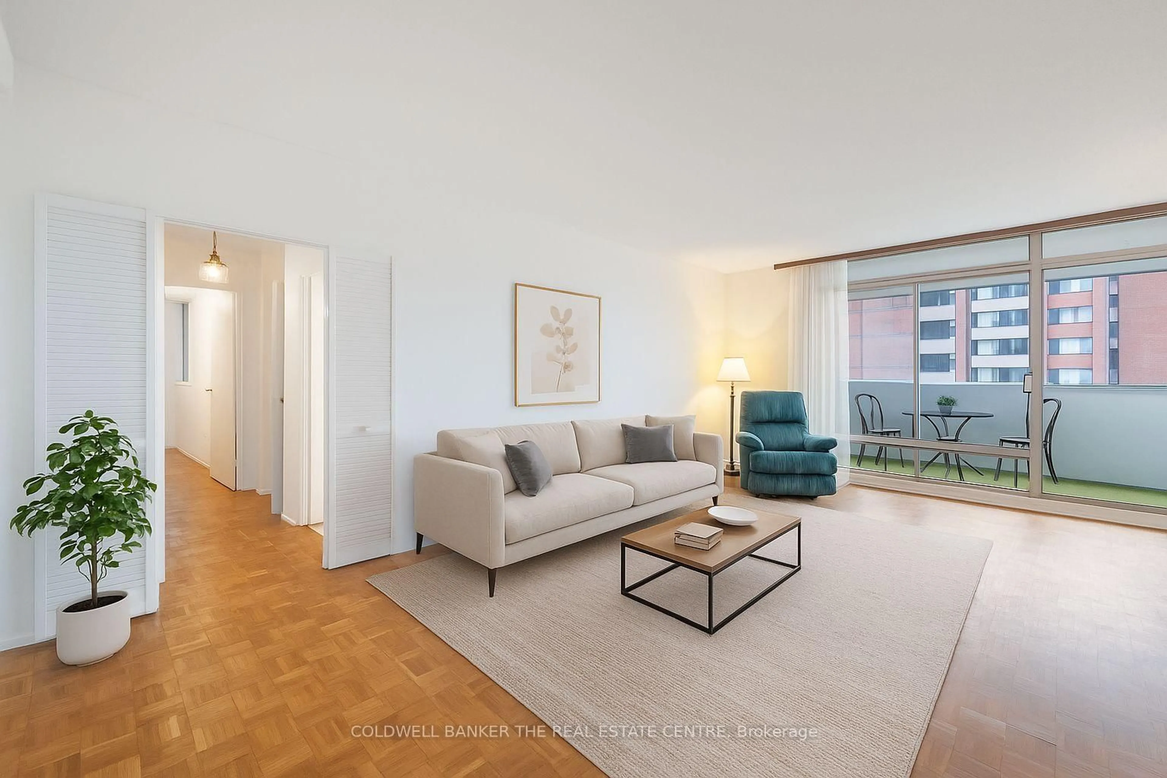 Living room with furniture, unknown for 1 Massey Sq #PH 15, Toronto Ontario M4C 5L4