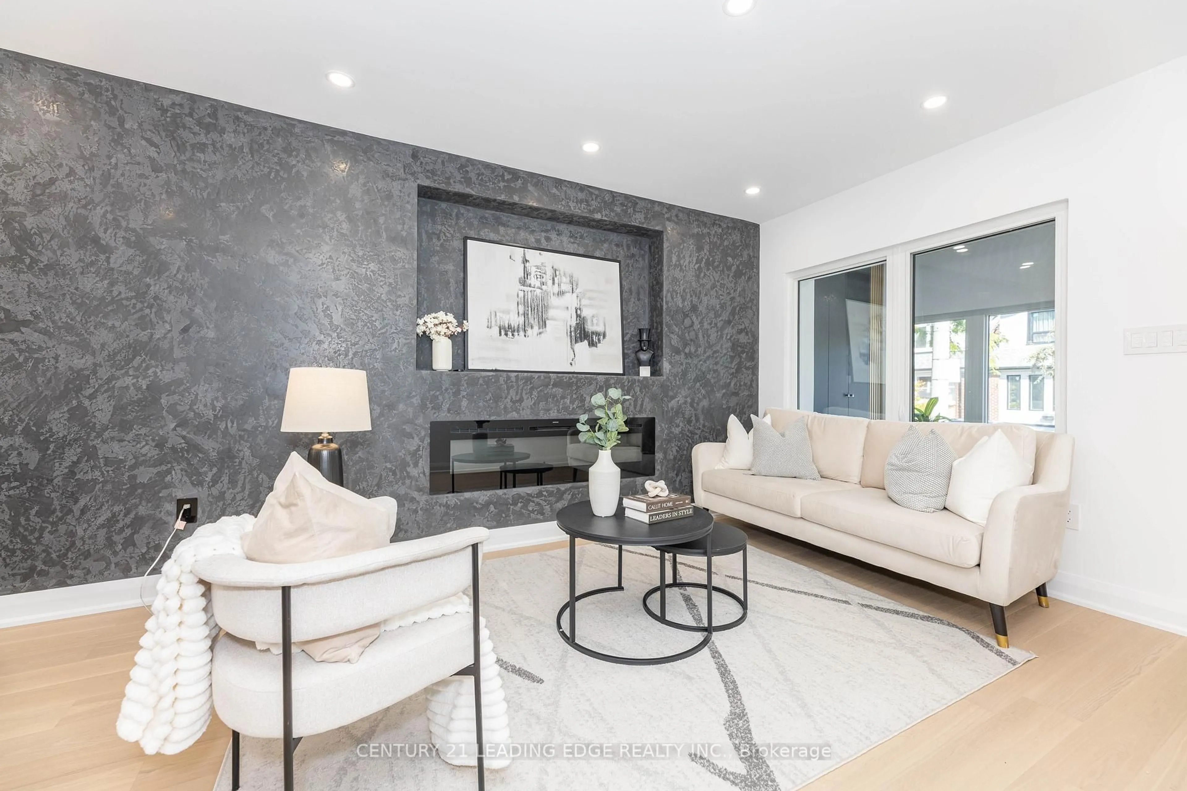 Living room with furniture, ceramic/tile floor for 12 Marigold Ave, Toronto Ontario M4M 3B2