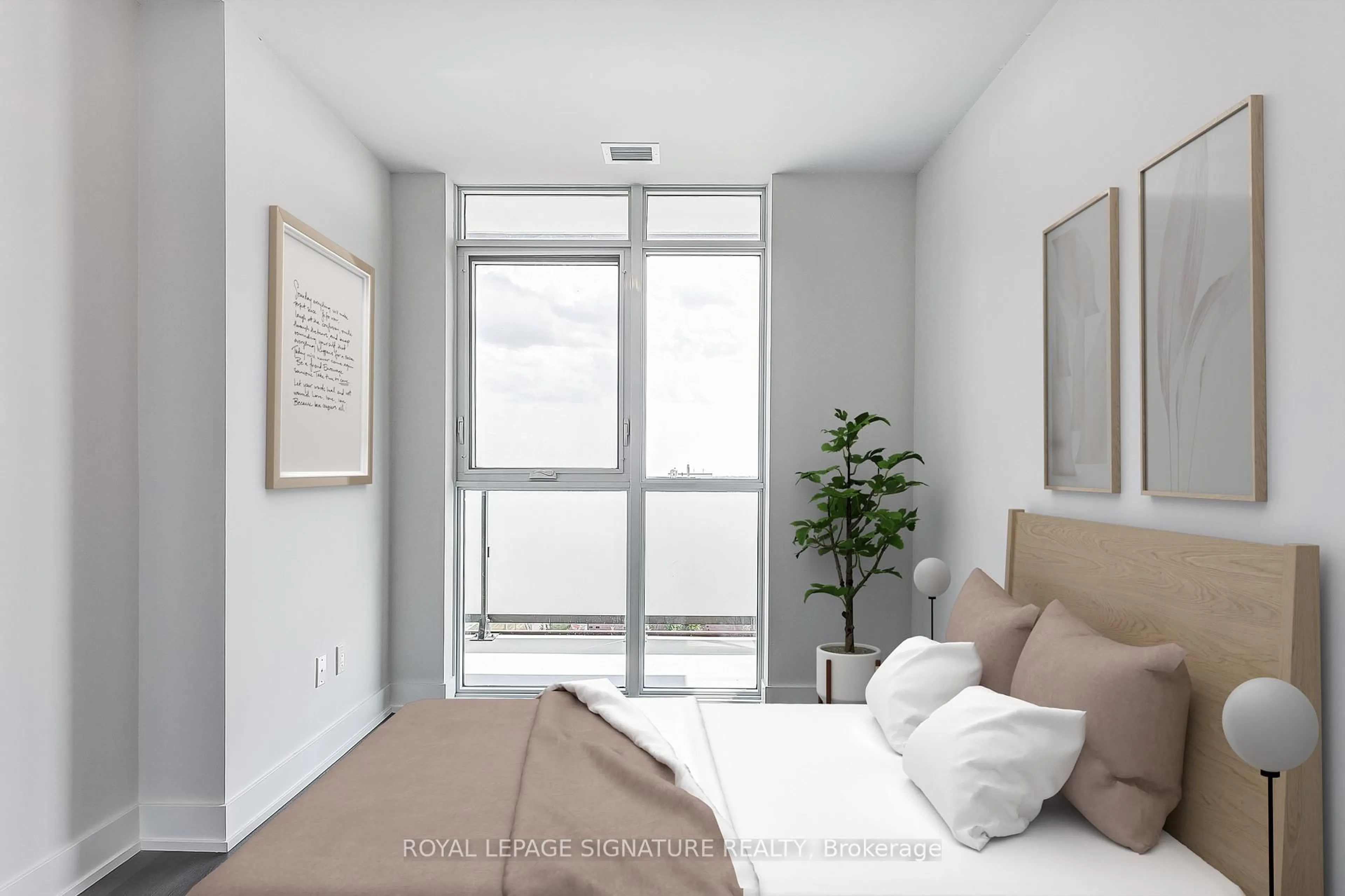 Bedroom with bed, unknown for 2550 Simcoe St #716, Oshawa Ontario L1L 0R5