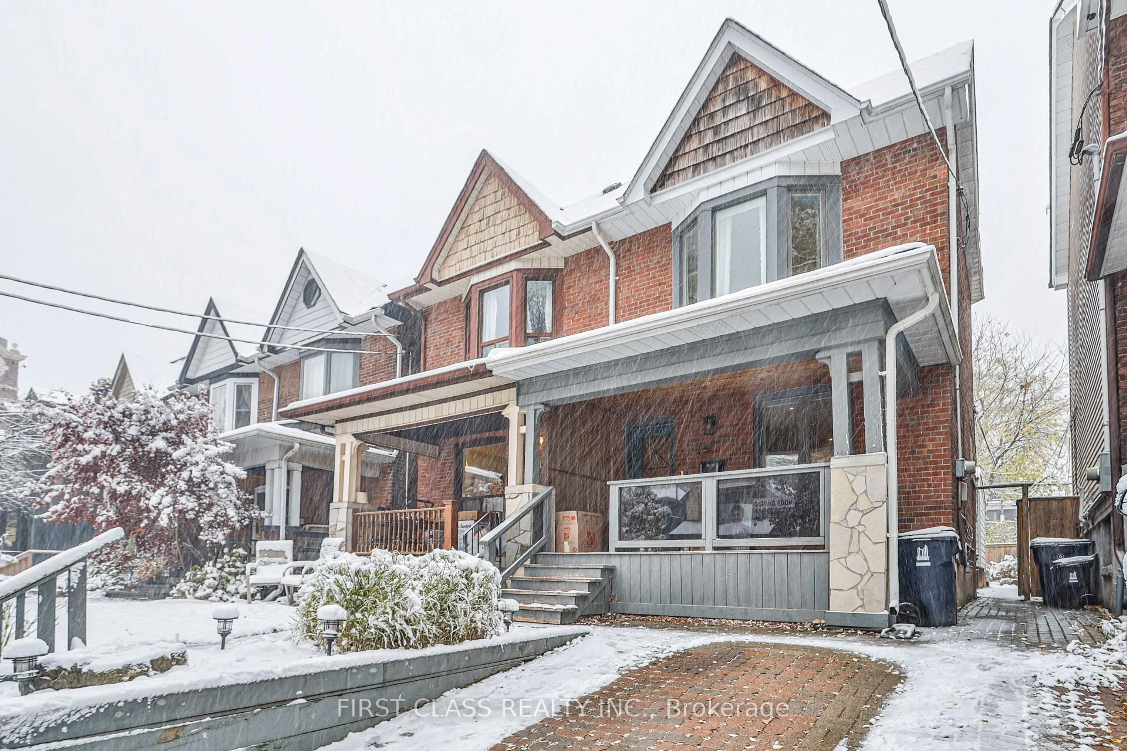 Home with brick exterior material, street for 14 Herbert Ave, Toronto Ontario M4L 3P9