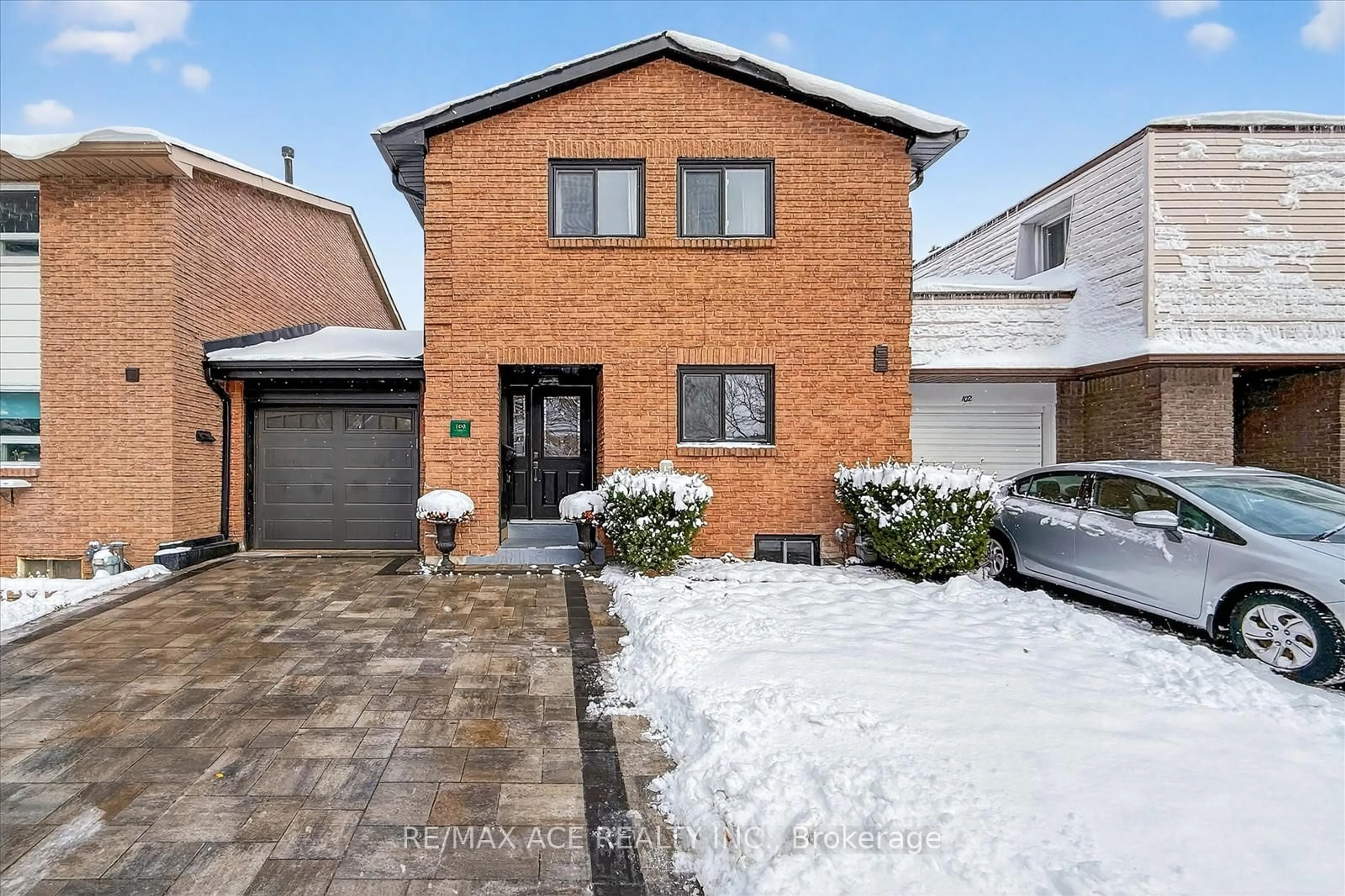 Home with brick exterior material, street for 100 Brimwood Blvd, Toronto Ontario M1V 1C2