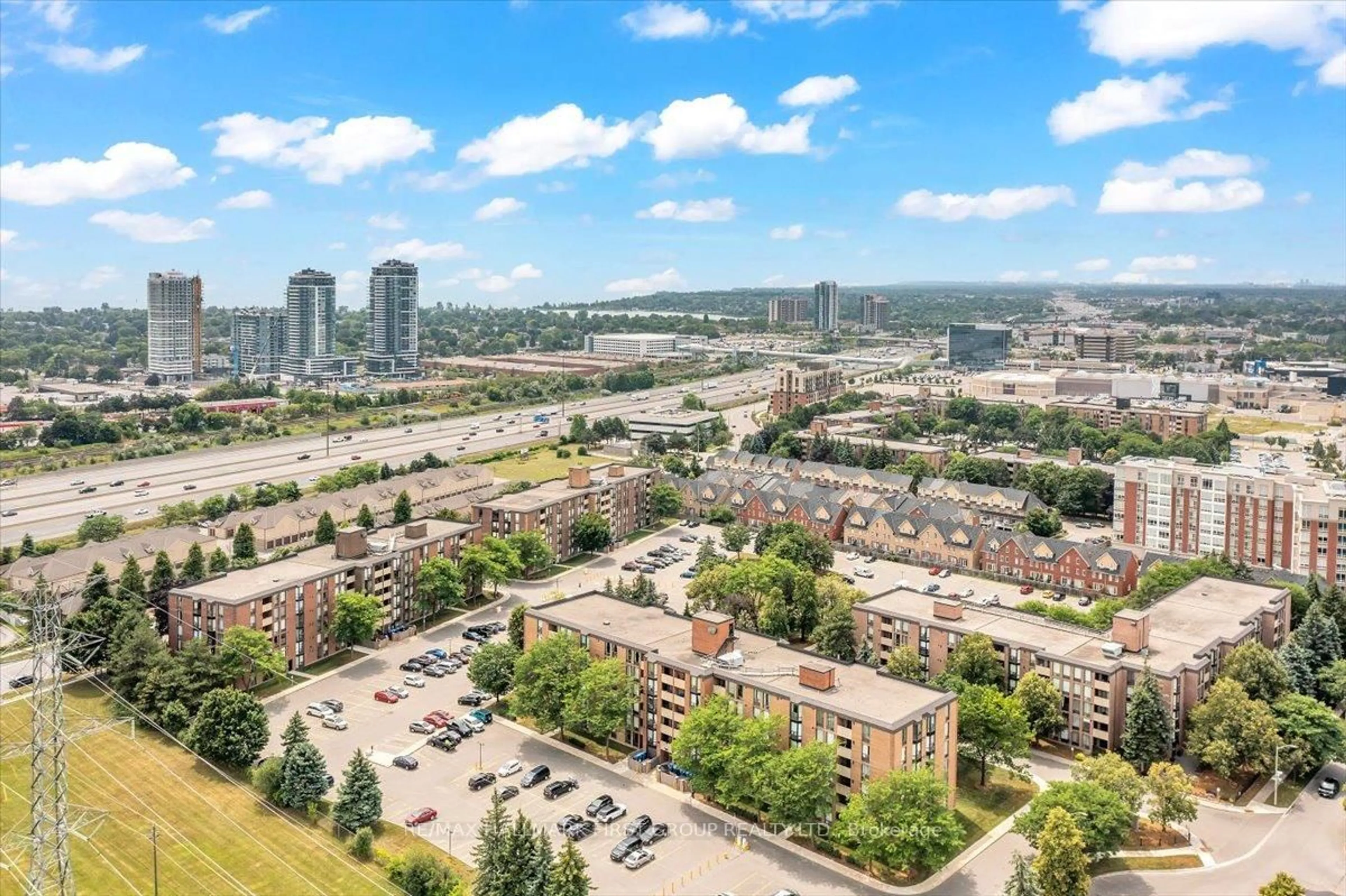 A pic from outside/outdoor area/front of a property/back of a property/a pic from drone, city buildings view from balcony for 1535 Diefenbaker Crt #109, Pickering Ontario L1V 3W2