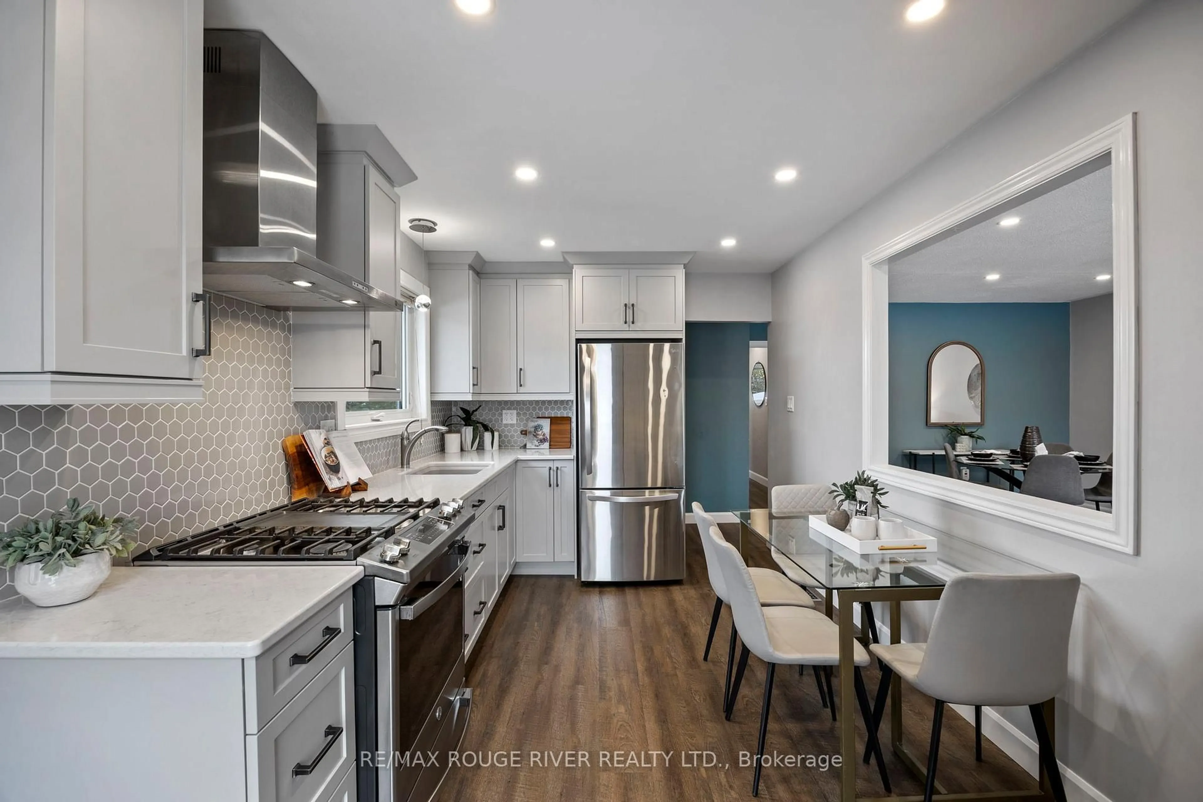 Open concept kitchen, unknown for 819 Sanok Dr, Pickering Ontario L1W 2R1