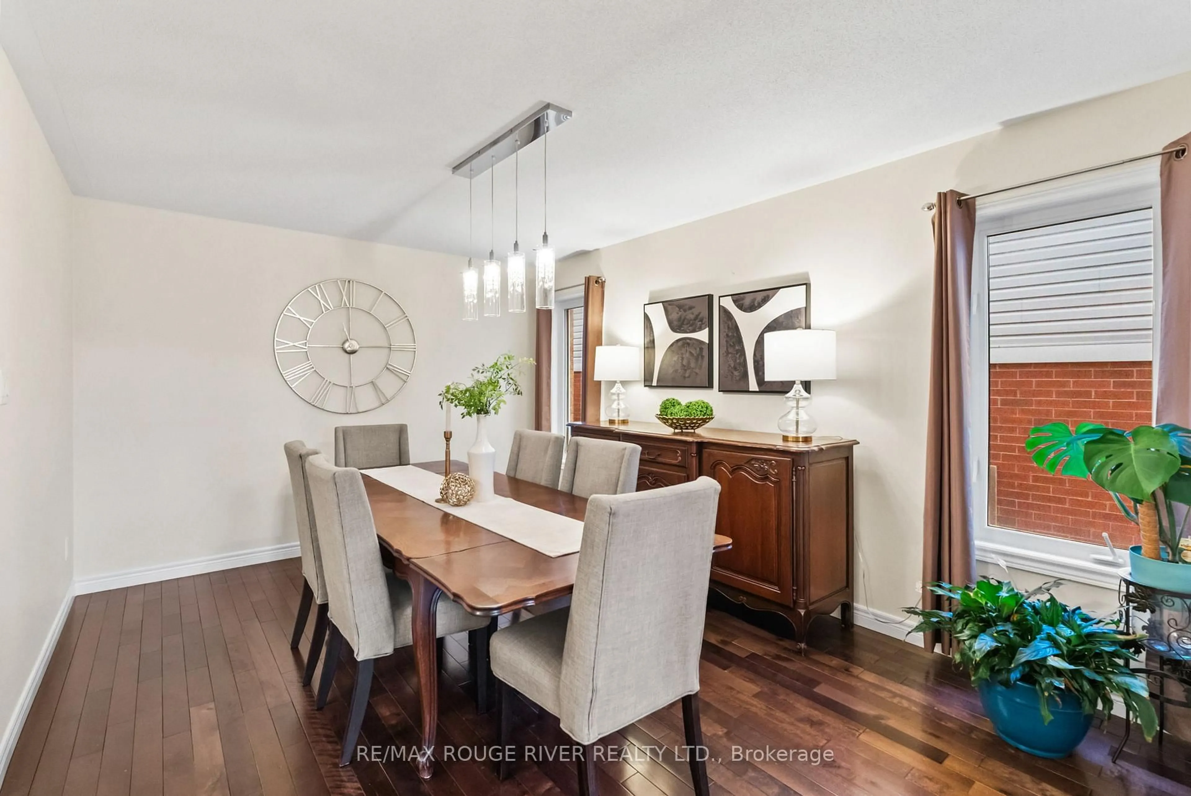 Dining room, wood/laminate floor for 1268 Salmers Dr, Oshawa Ontario L1K 0R6