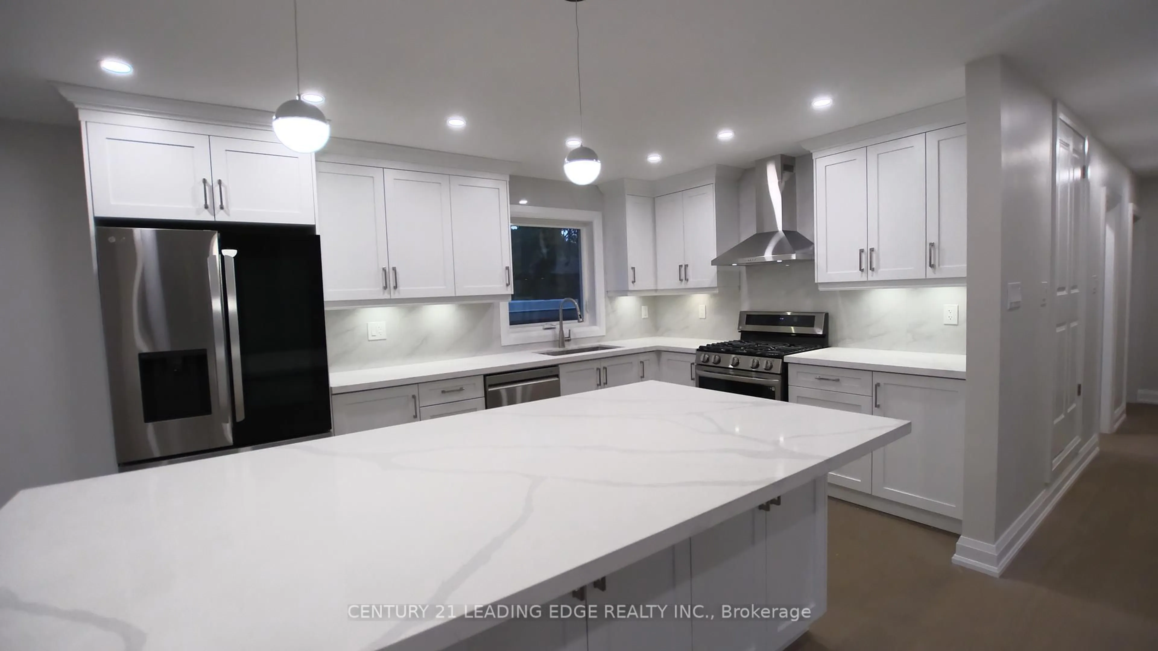 Open concept kitchen, ceramic/tile floor for 97 Lowcrest Blvd, Toronto Ontario M1T 1K7