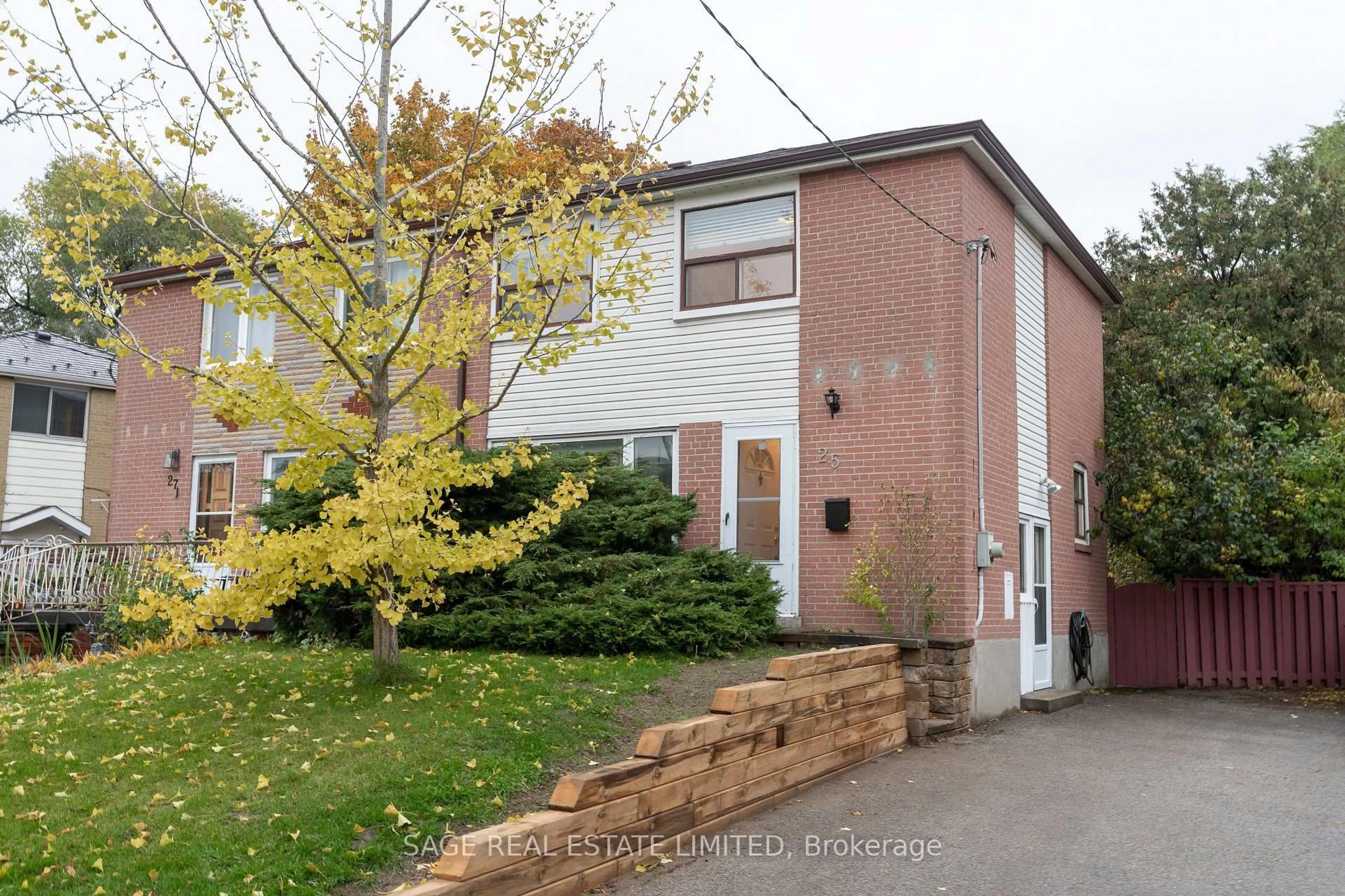 Home with brick exterior material, street for 25 Willowmount Dr, Toronto Ontario M1L 1X9