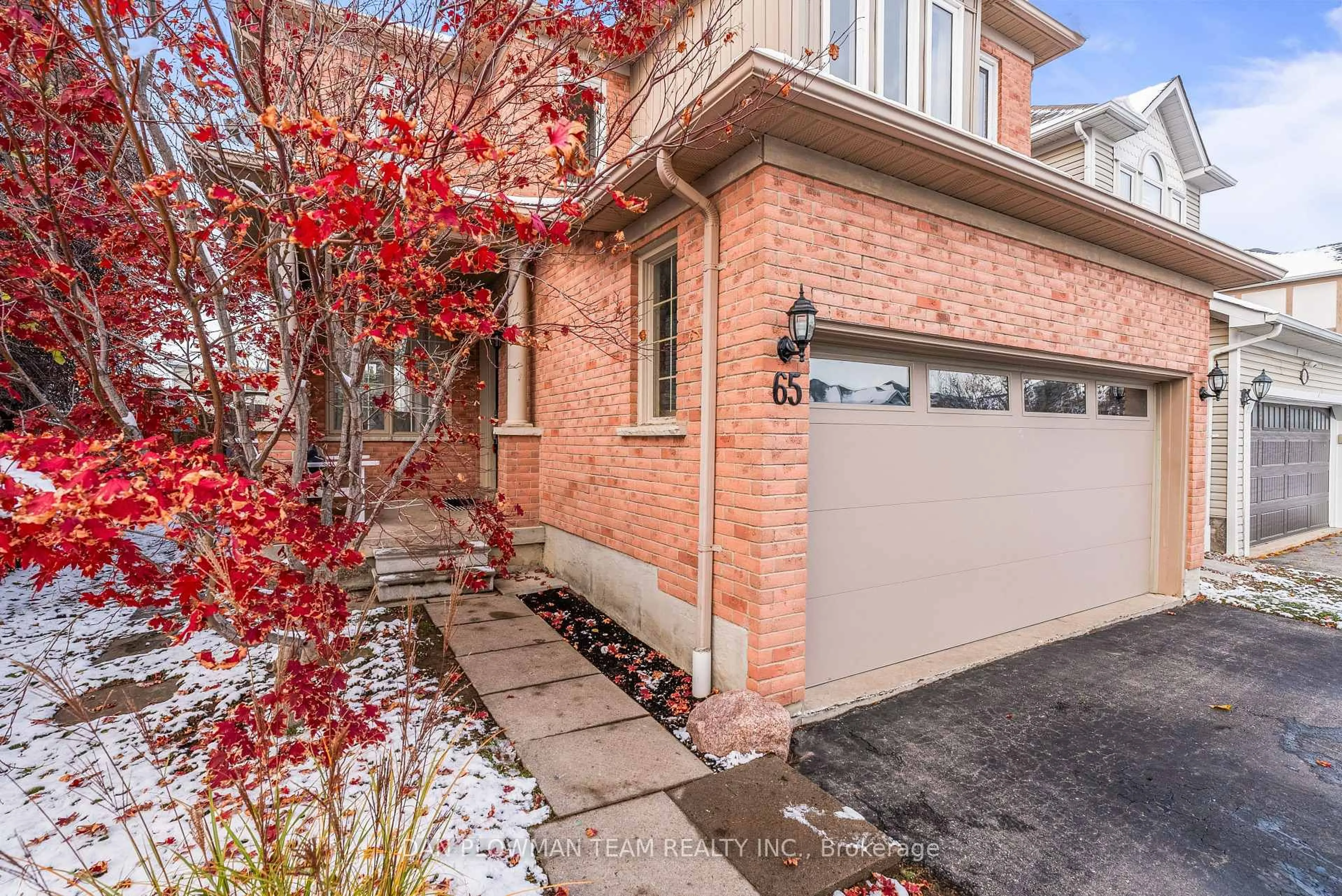 Home with brick exterior material, street for 65 Sandford Cres, Whitby Ontario L1R 2S1
