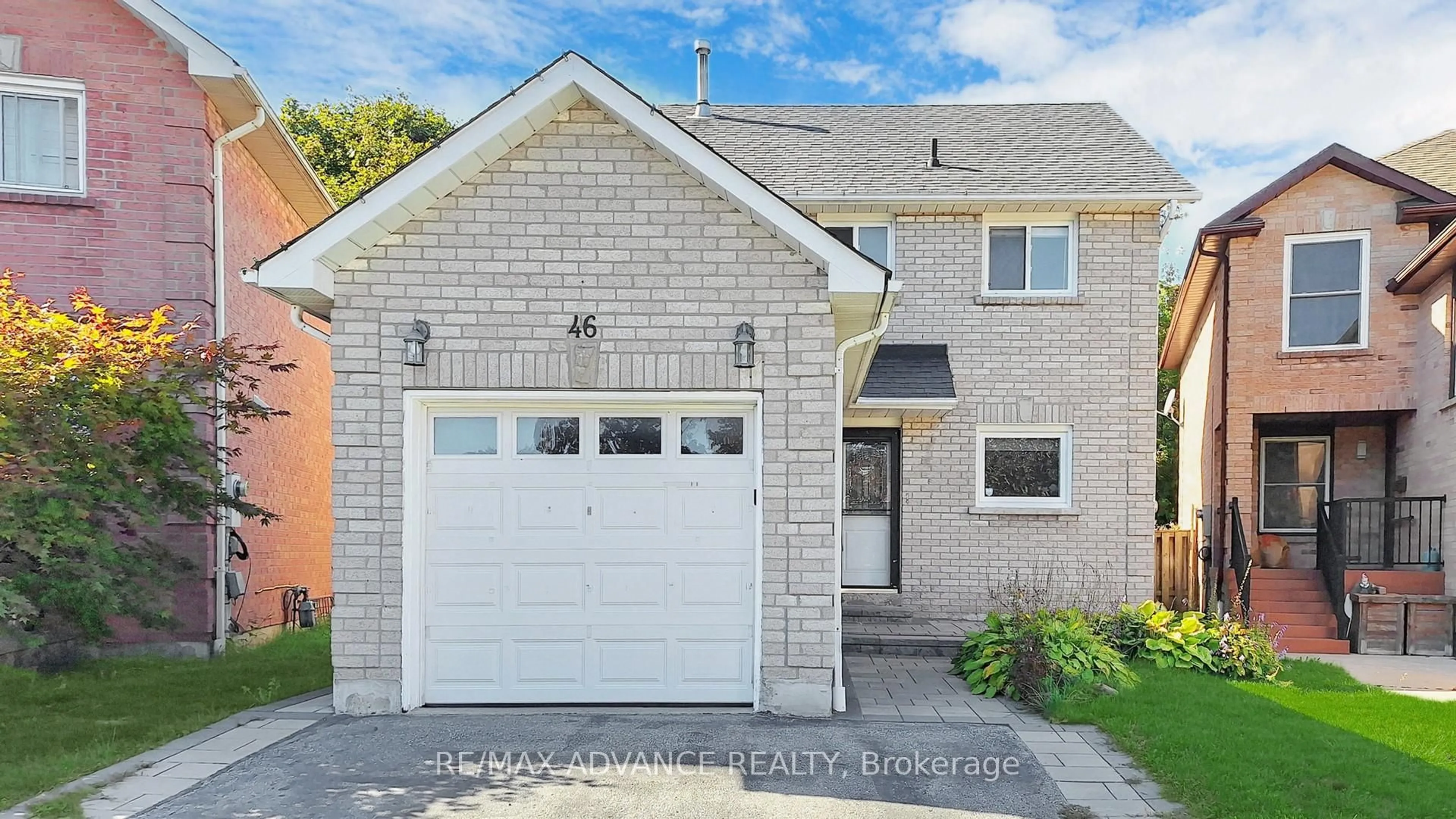 Home with brick exterior material, street for 46 Deverill Cres, Ajax Ontario L1T 1S7