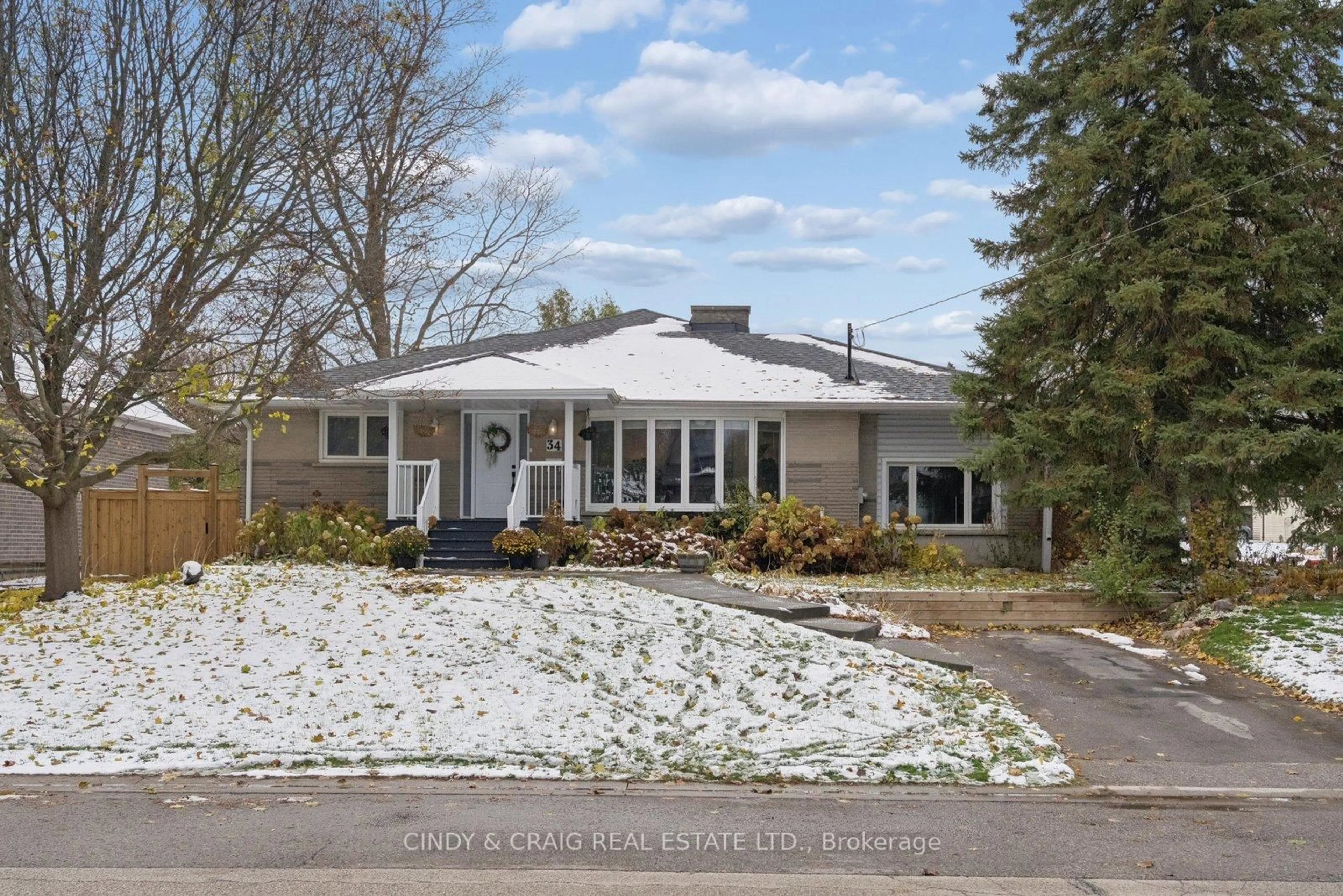 Home with vinyl exterior material, street for 34 Heber Down Cres, Whitby Ontario L1M 1A8