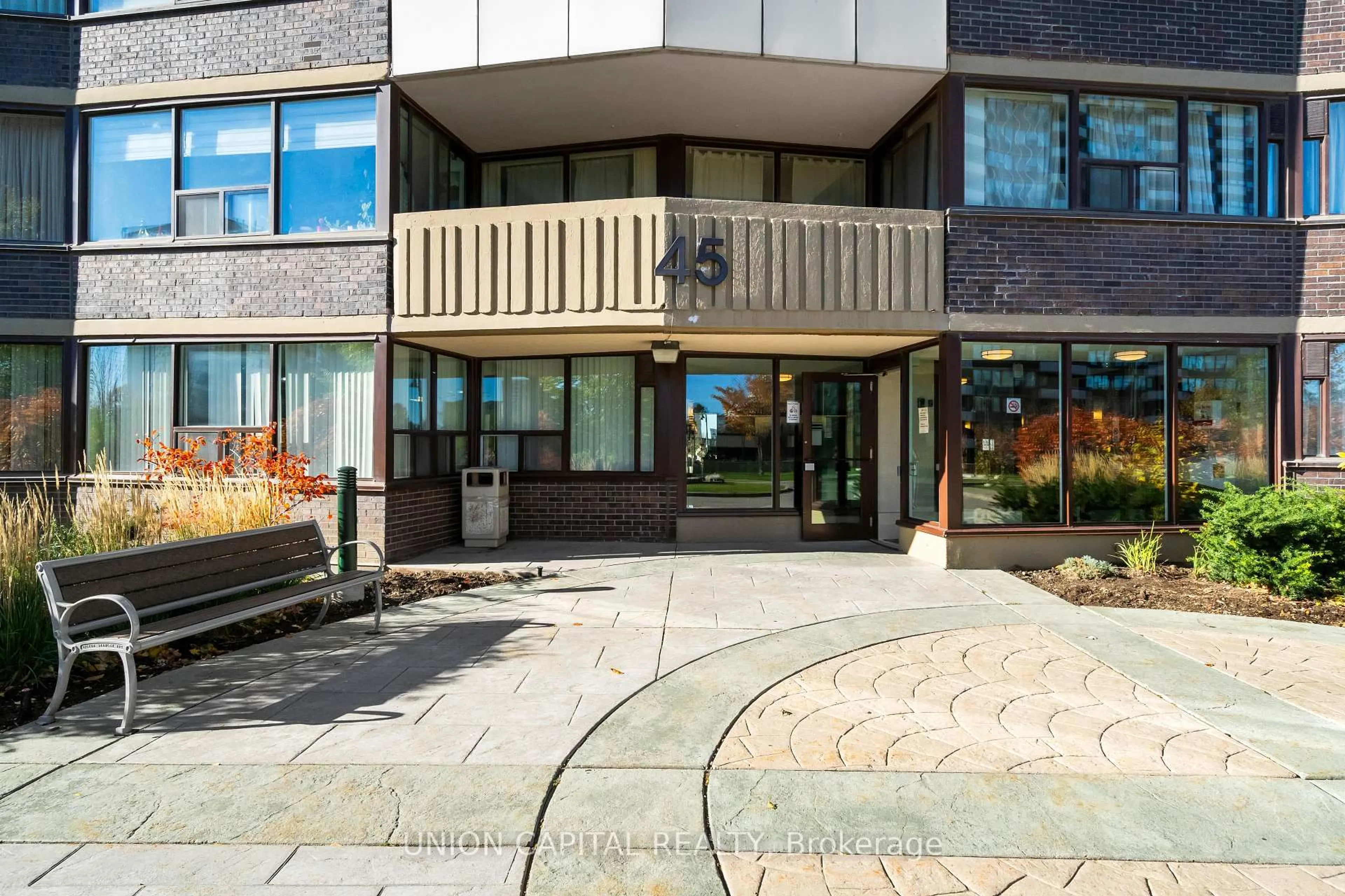 Patio, building for 45 Huntingdale Blvd #303, Toronto Ontario M1W 2N8