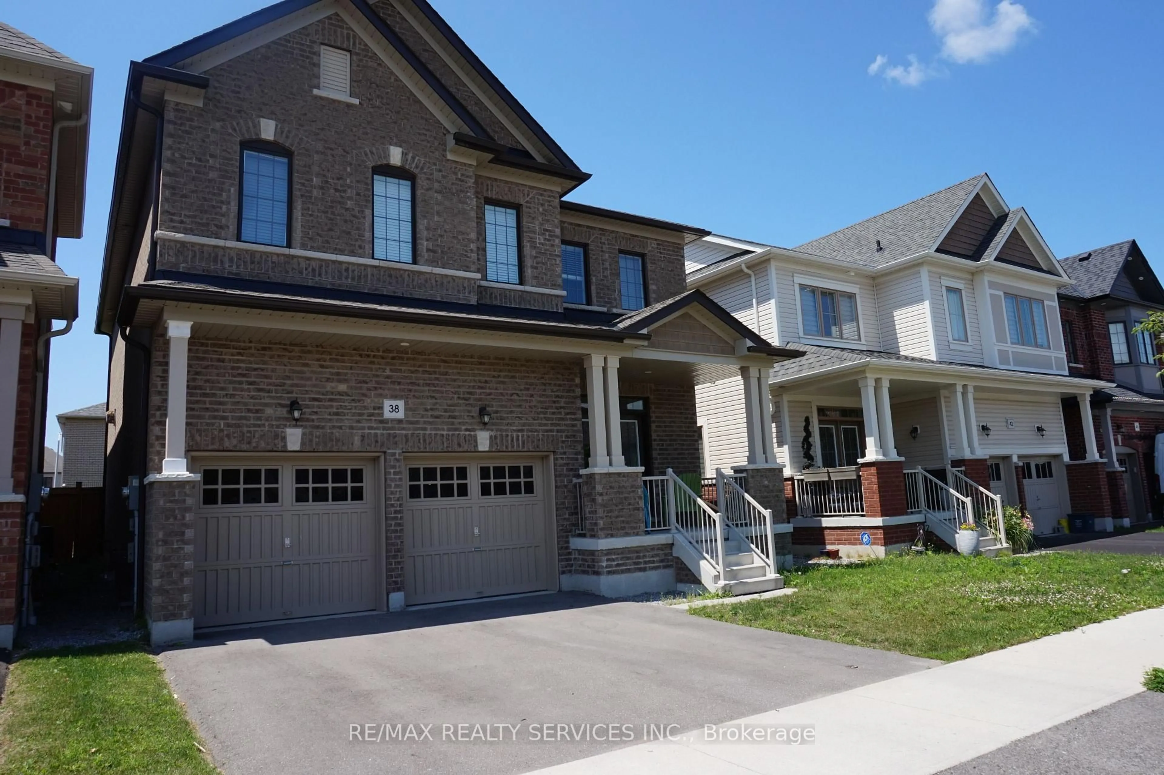 Home with brick exterior material, street for 38 Arthur Mclaughlin St, Clarington Ontario L1C 0T6