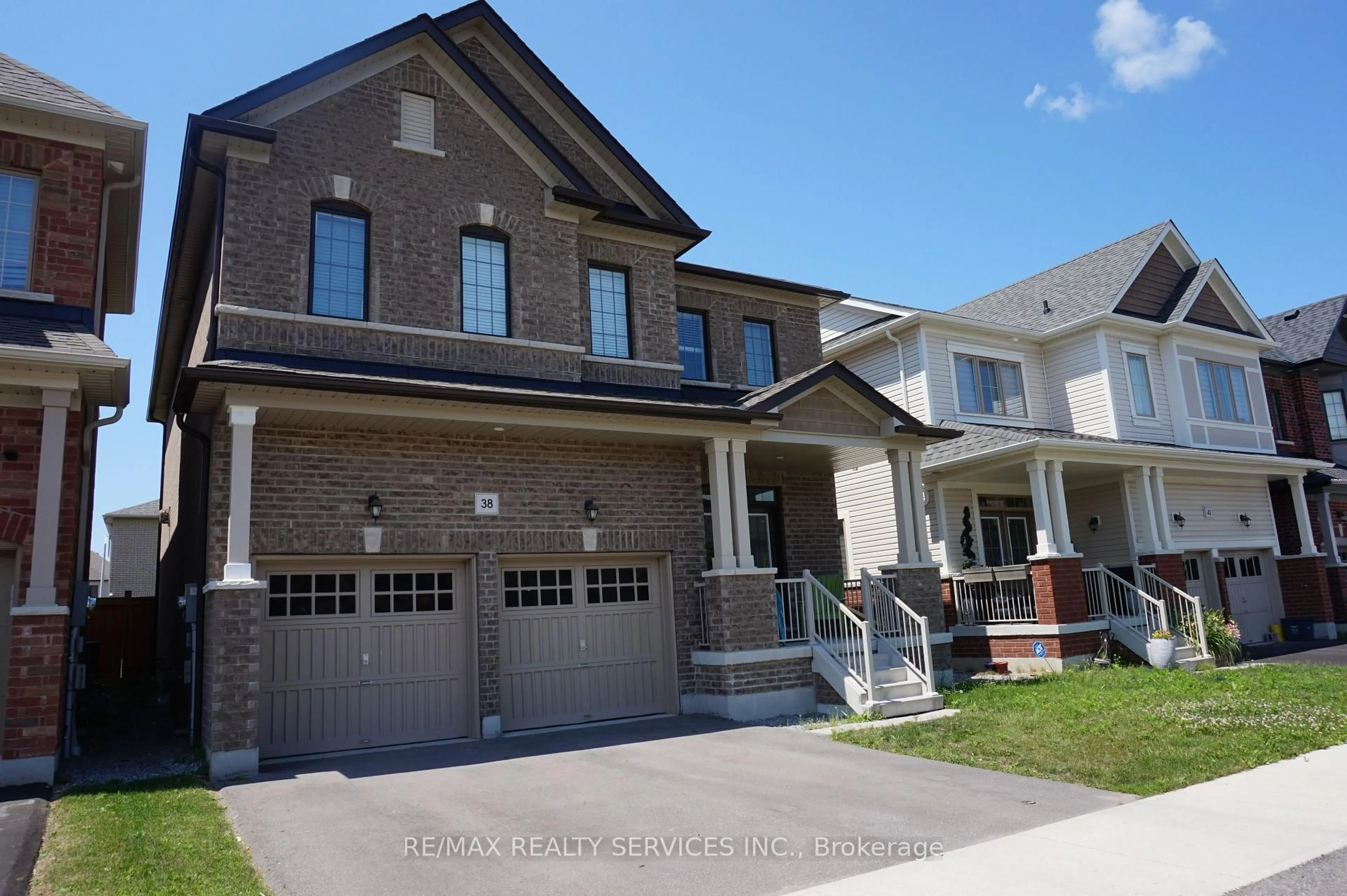 Home with brick exterior material, street for 38 Arthur Mclaughlin St, Clarington Ontario L1C 0T6