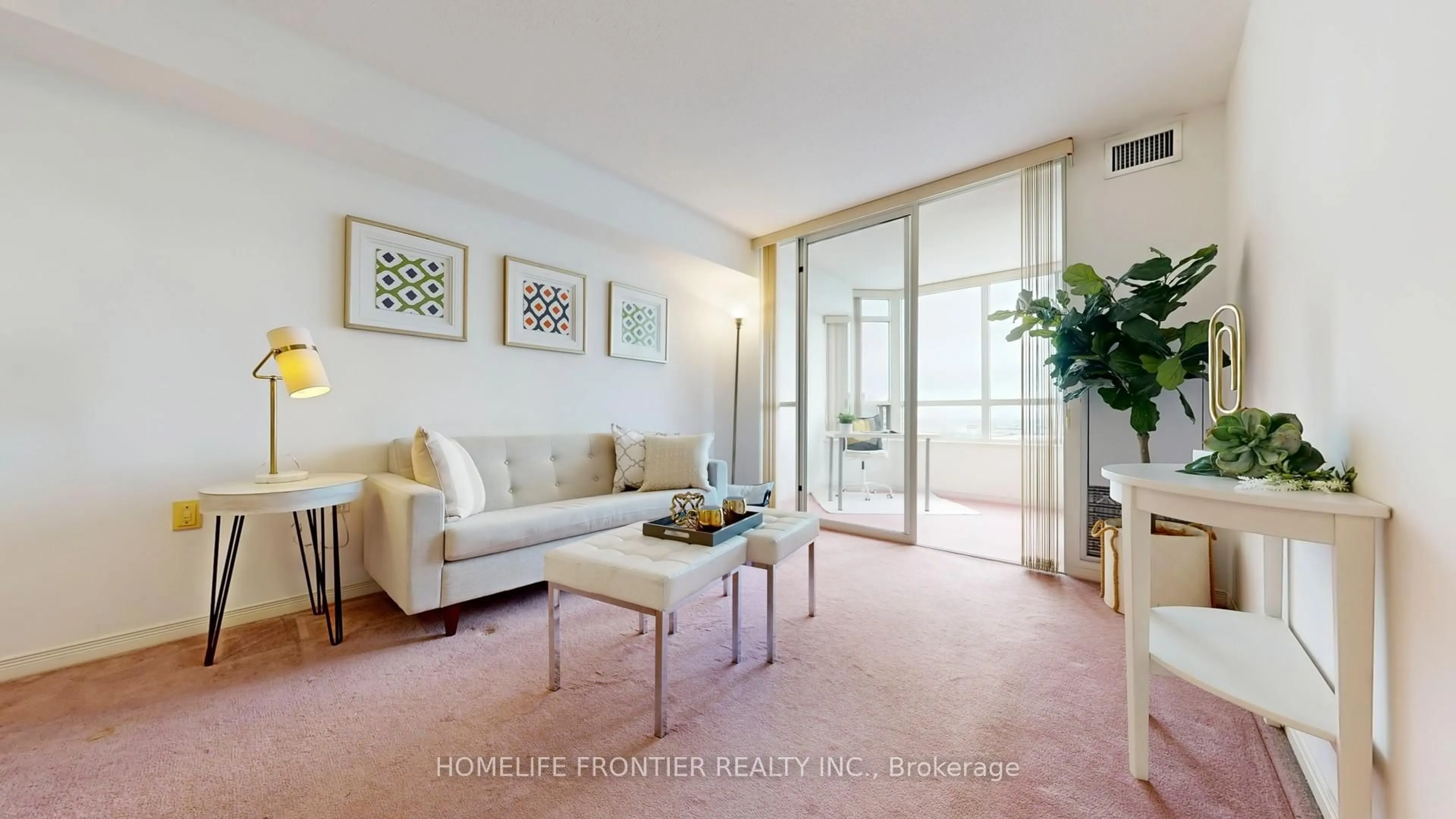 Living room with furniture, unknown for 5001 Finch Ave #1910, Toronto Ontario M1S 5J9