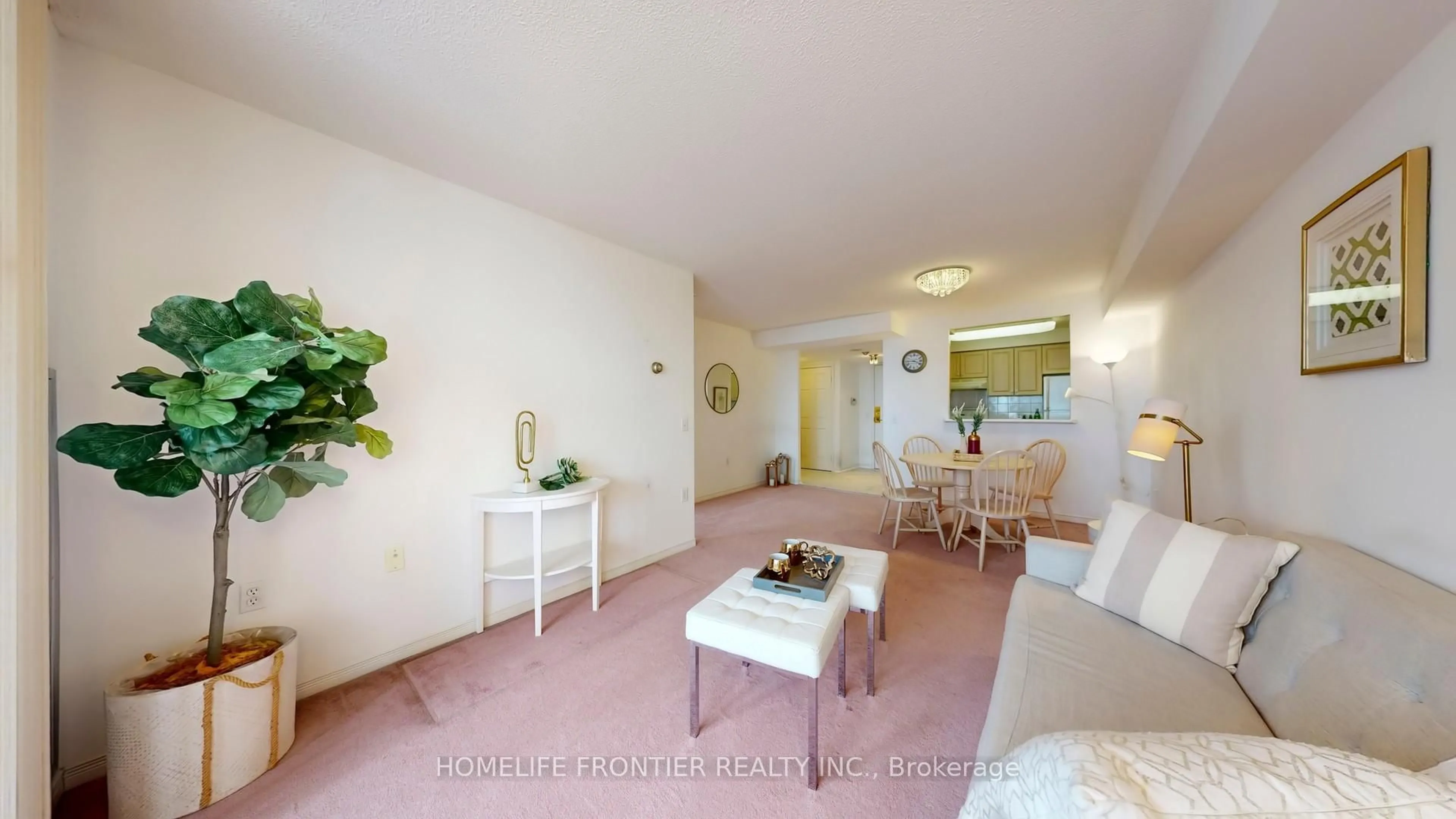 Living room with furniture, unknown for 5001 Finch Ave #1910, Toronto Ontario M1S 5J9