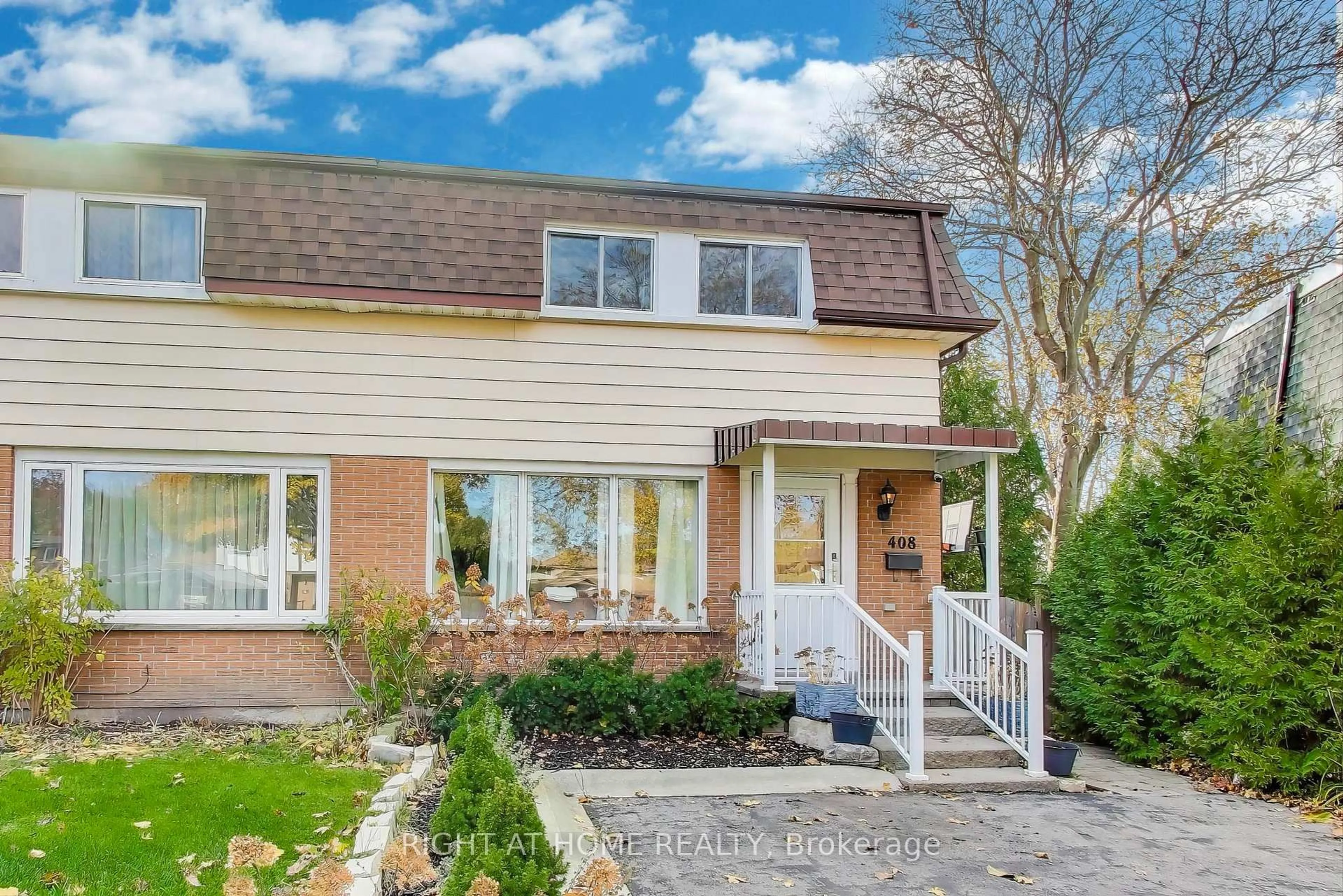 Home with brick exterior material, street for 408 Camelot Crt, Oshawa Ontario L1G 6P7