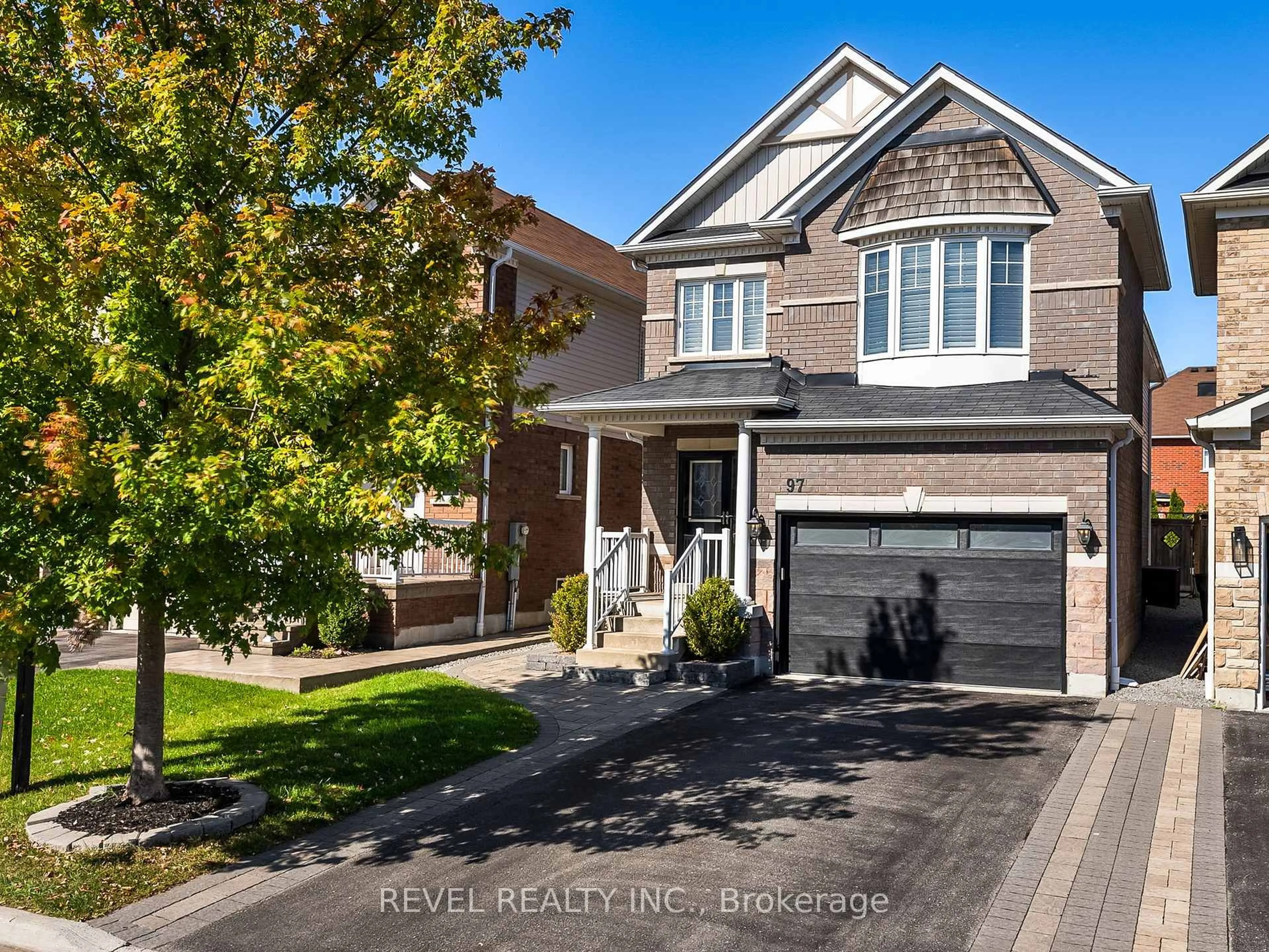 Home with brick exterior material, street for 97 Sharplin Dr, Ajax Ontario L1Z 0P3