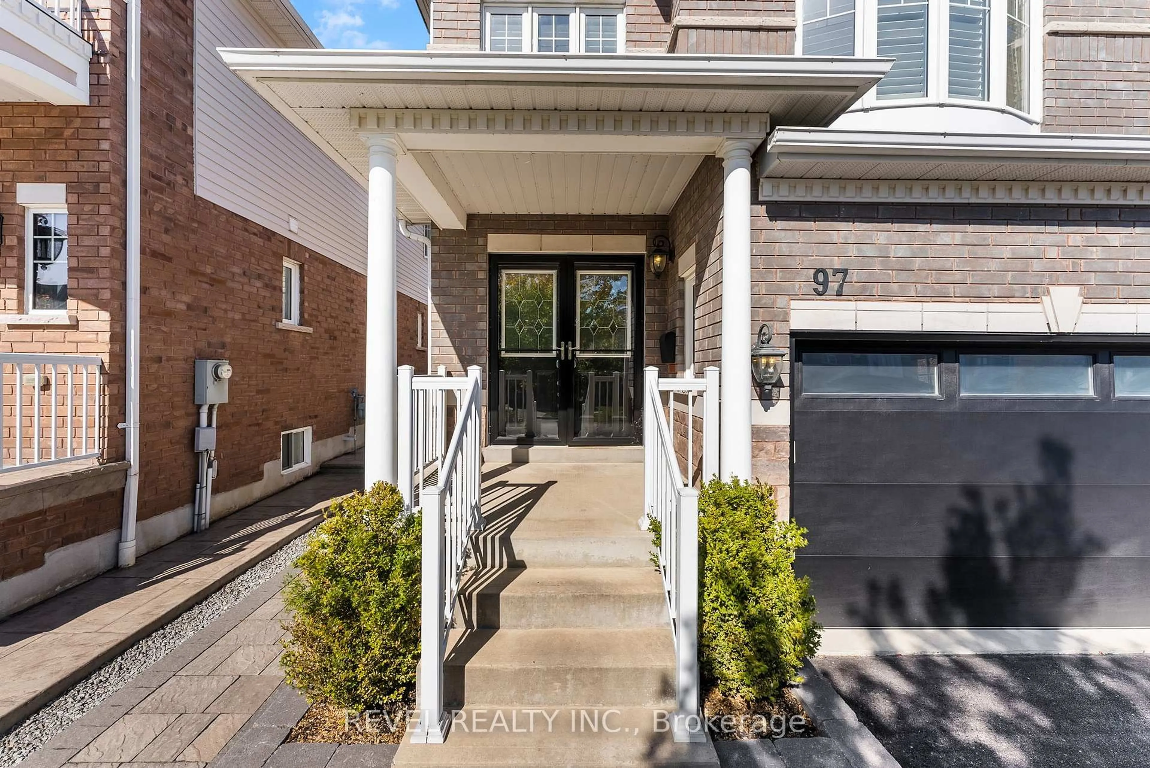 Home with brick exterior material, street for 97 Sharplin Dr, Ajax Ontario L1Z 0P3