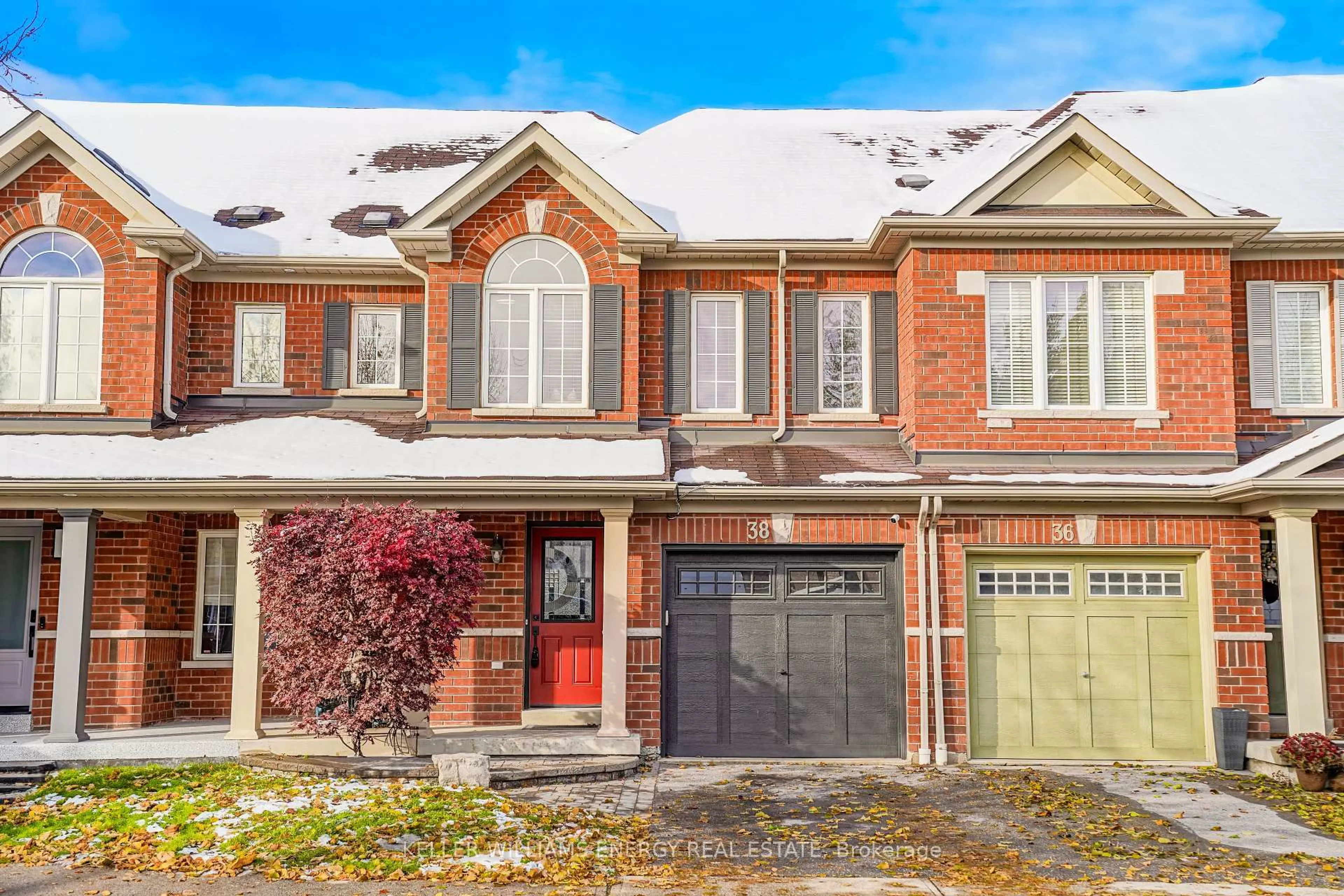 Home with brick exterior material, street for 38 Elliottglen Dr, Ajax Ontario L1Z 0H2
