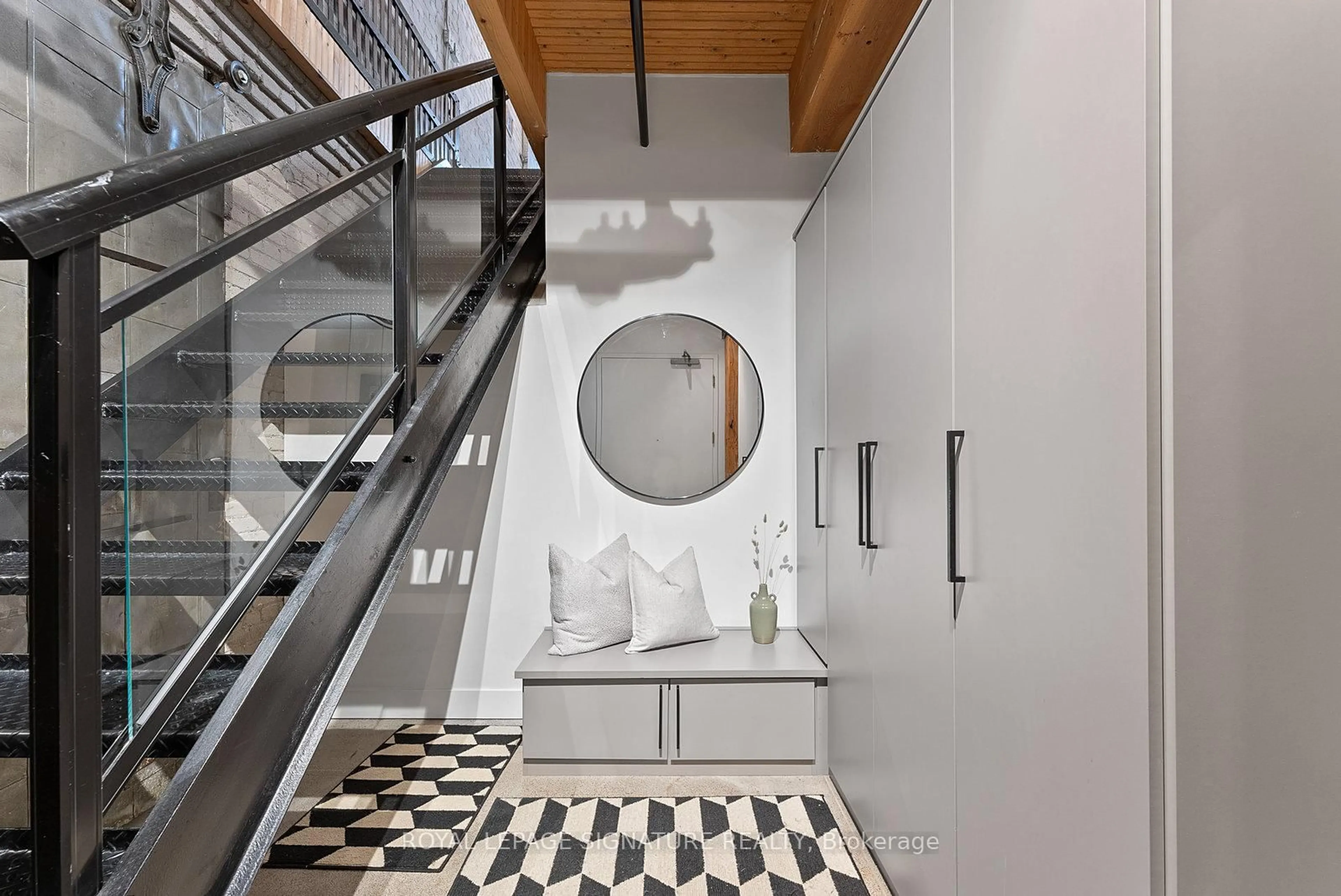 Indoor entryway for 68 Broadview Ave #430, Toronto Ontario M4M 2E6