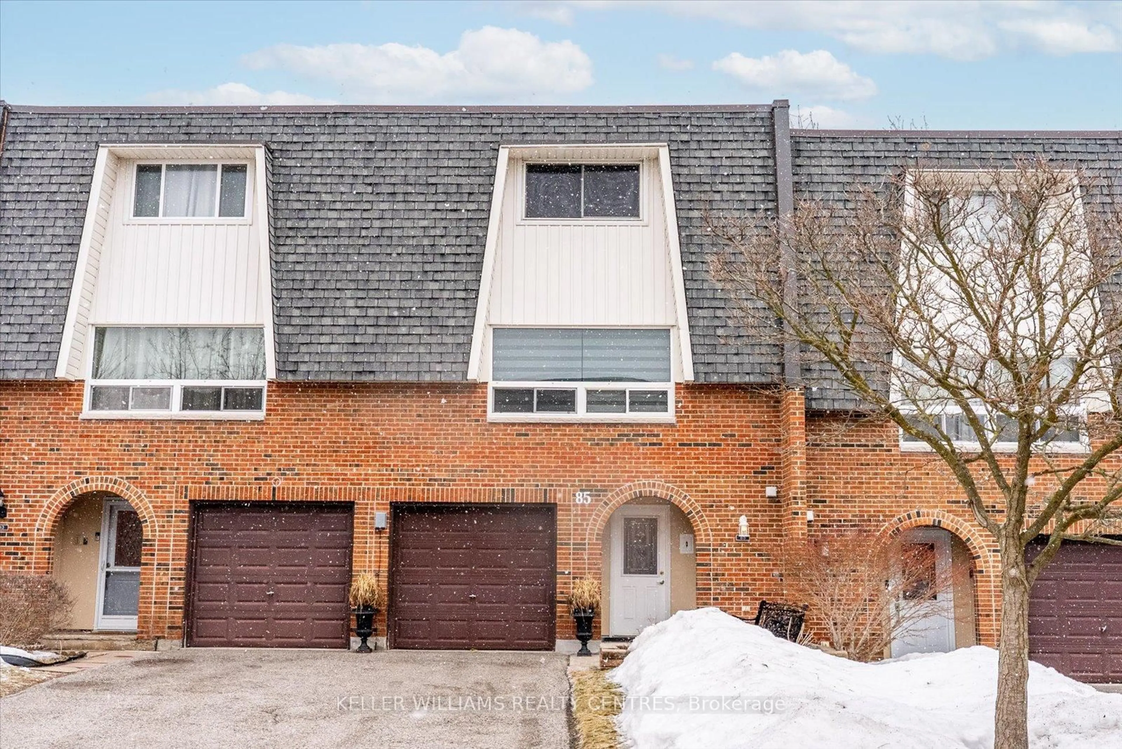 Home with brick exterior material, street for 85 Deacon Lane #85, Ajax Ontario L1S 2T4