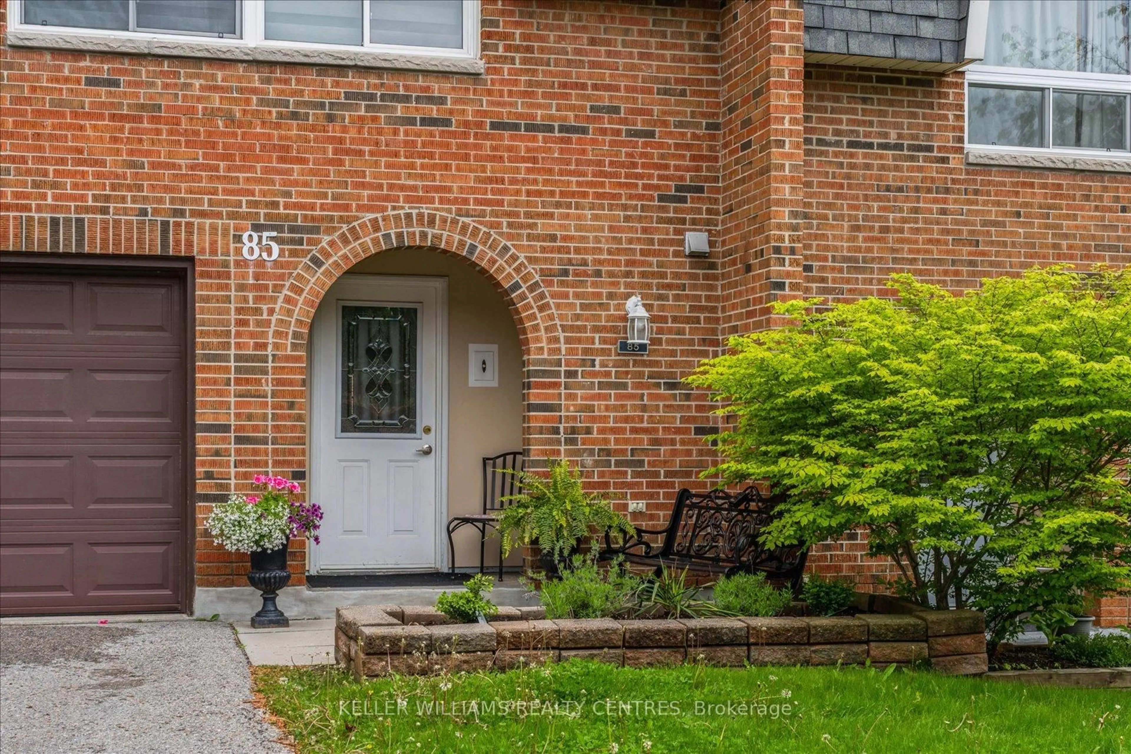 Home with brick exterior material, street for 85 Deacon Lane #85, Ajax Ontario L1S 2T4