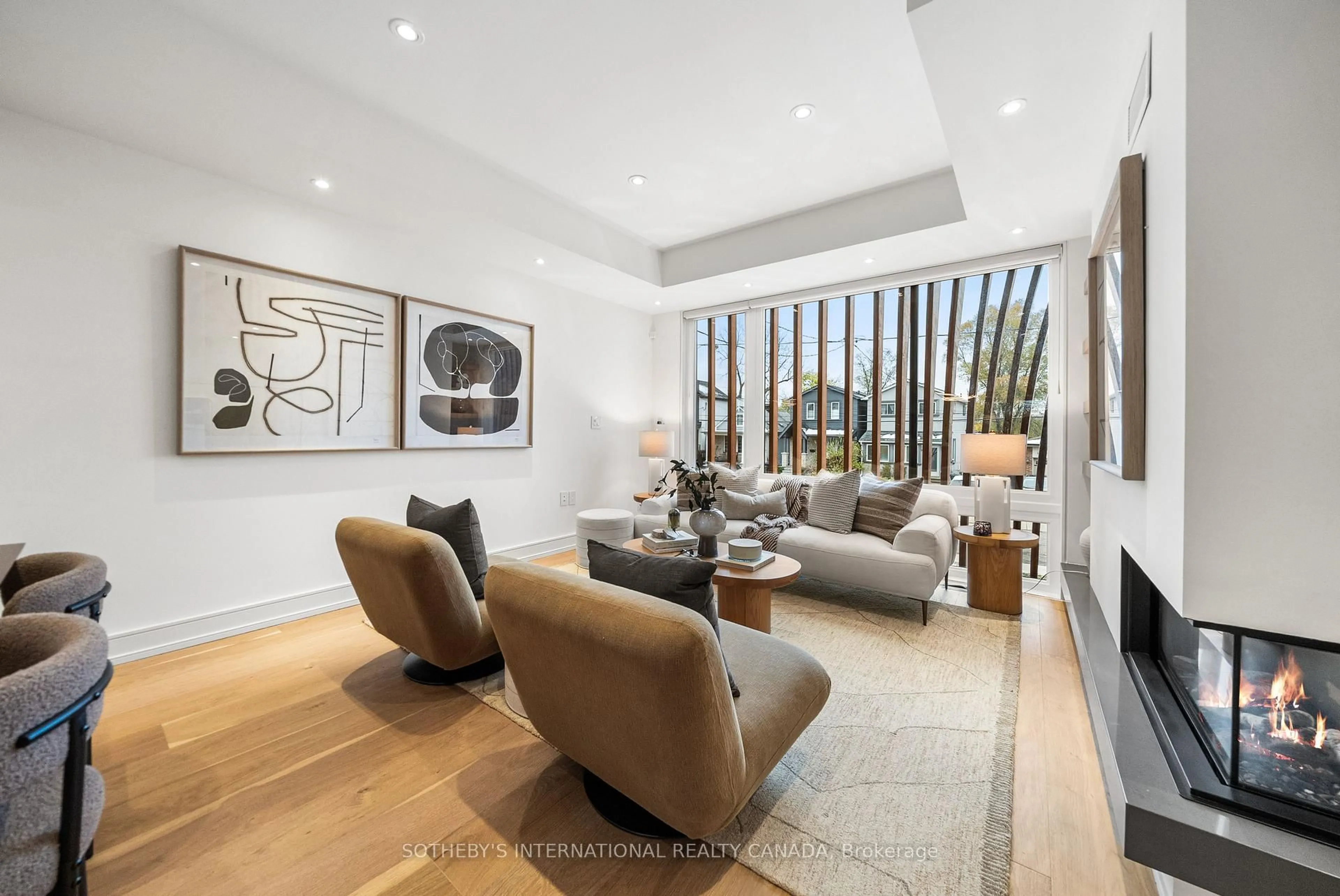 Living room with furniture, unknown for 83 Virginia Ave, Toronto Ontario M4C 2S8