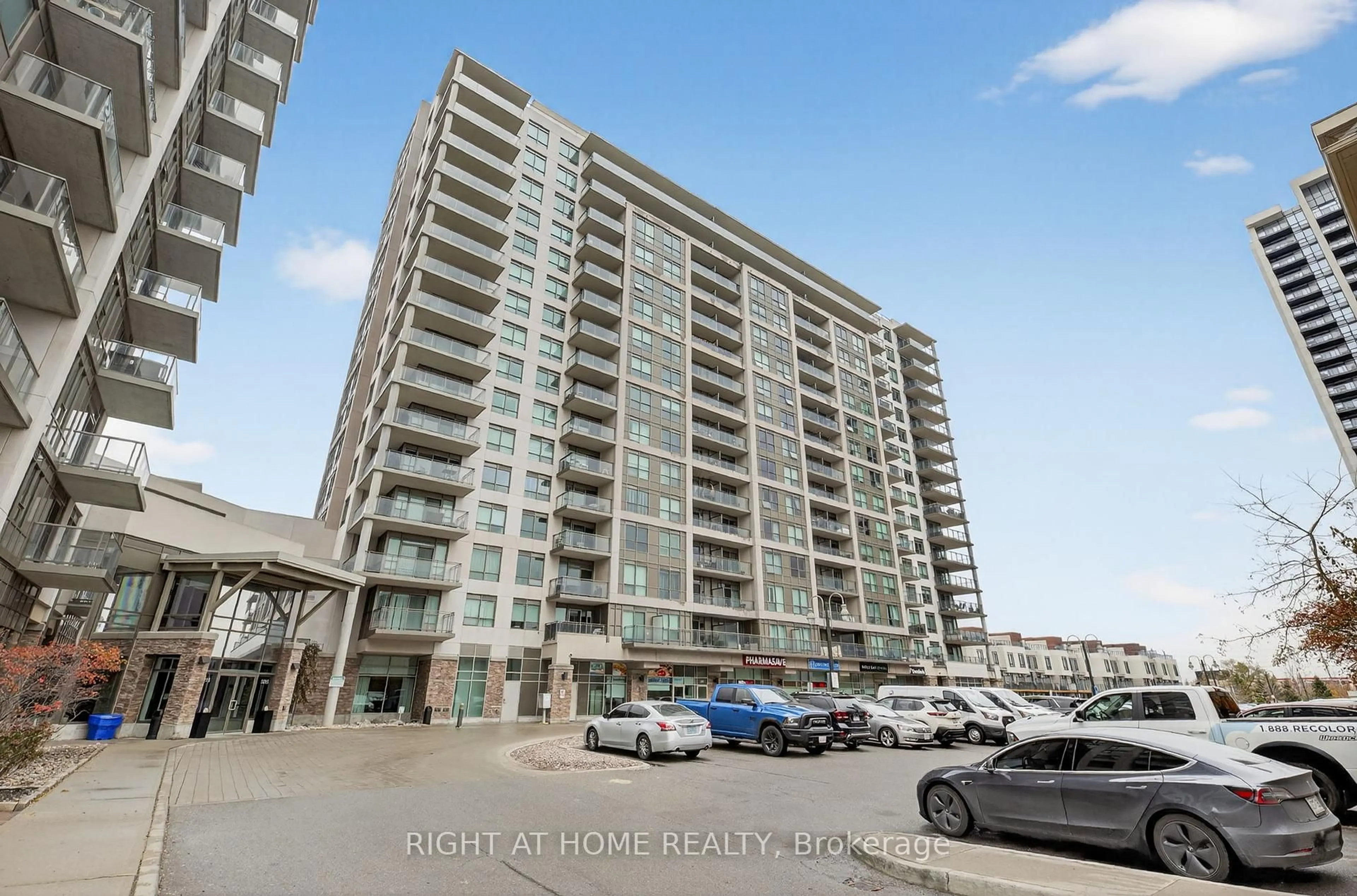 A pic from outside/outdoor area/front of a property/back of a property/a pic from drone, street for 1235 Bayly St #416, Pickering Ontario L1W 1L7