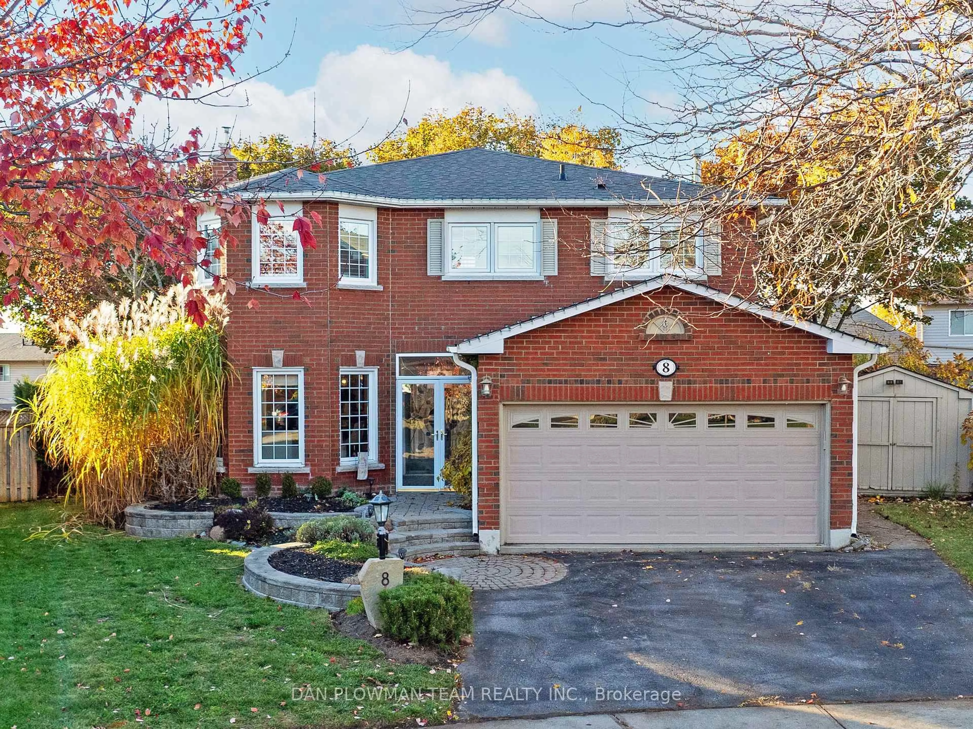 Home with brick exterior material, street for 8 Aldcroft Cres, Clarington Ontario L1C 4P1