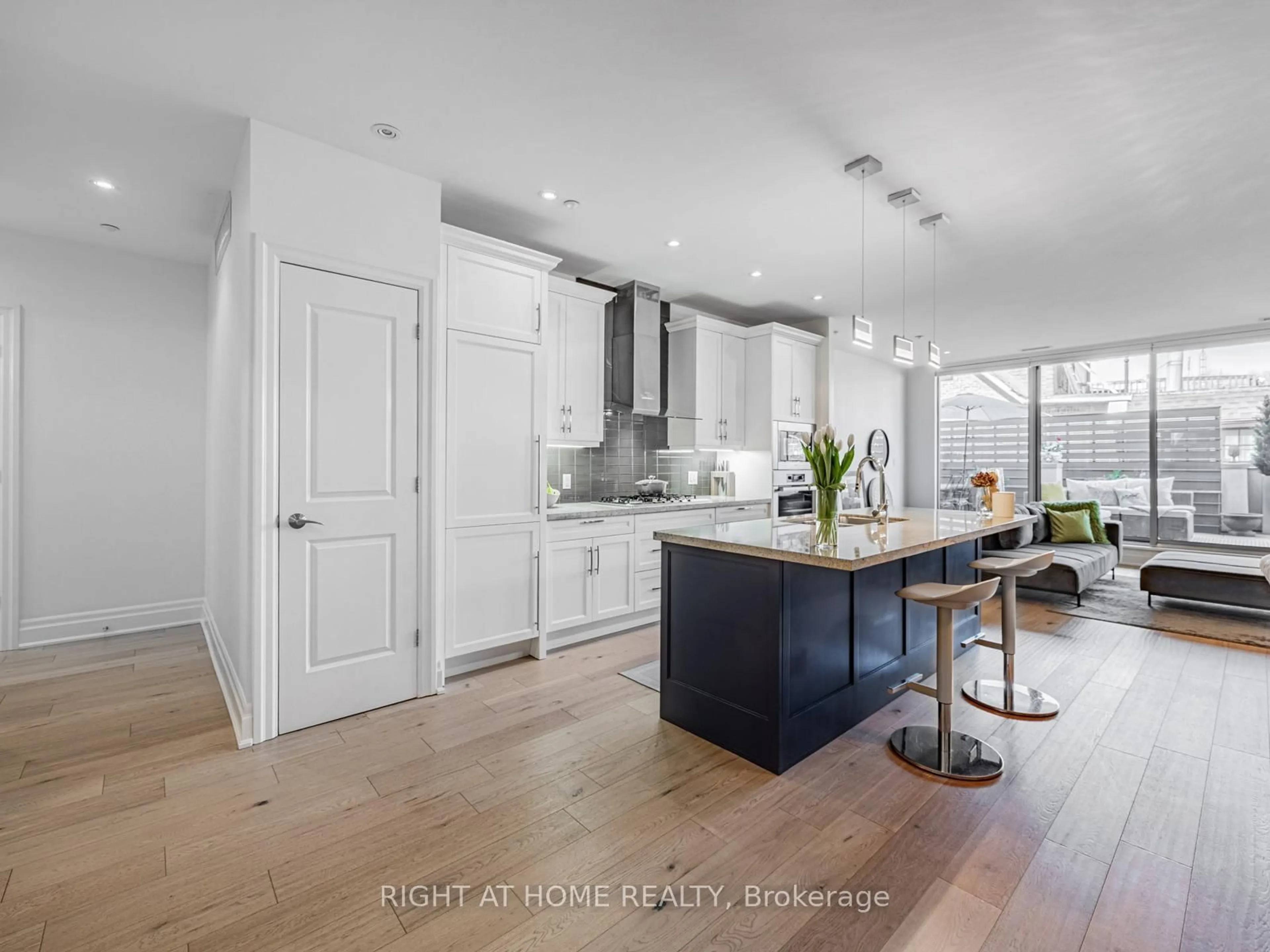 Open concept kitchen, unknown for 1 Rainsford Rd #207, Toronto Ontario M4L 3N5